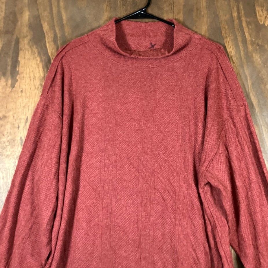 BKE BKE Womens Sweater Rust Red Mock Neck Long Sleeve Knit Medium Adults Womens Size M / US 6-8 / IT 42-44 - 2 Thumbnail