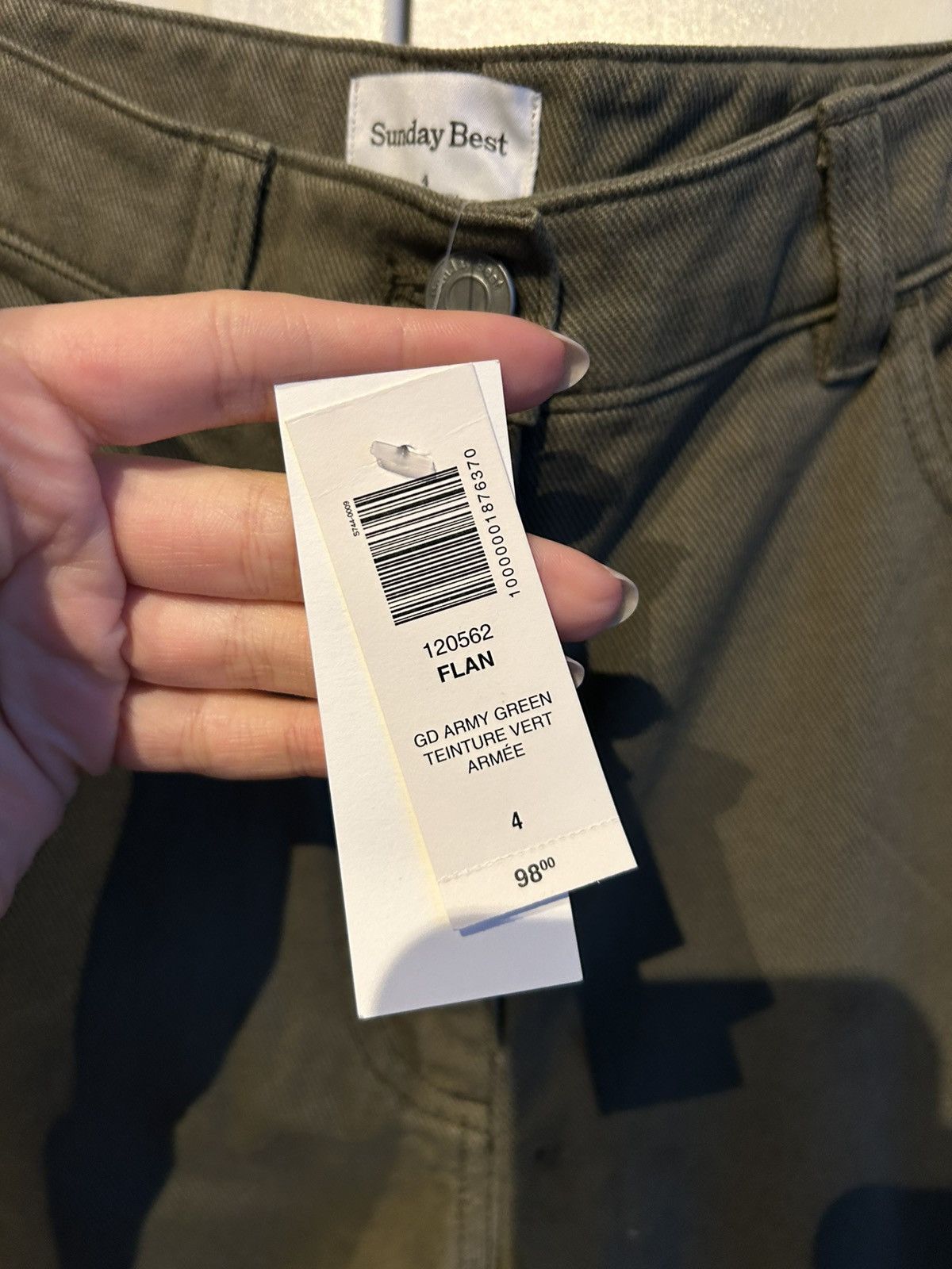 Aritzia Green Wide Leg Flan Pants from Aritzia Size 27" / US 4 / IT 40 - 4 Thumbnail