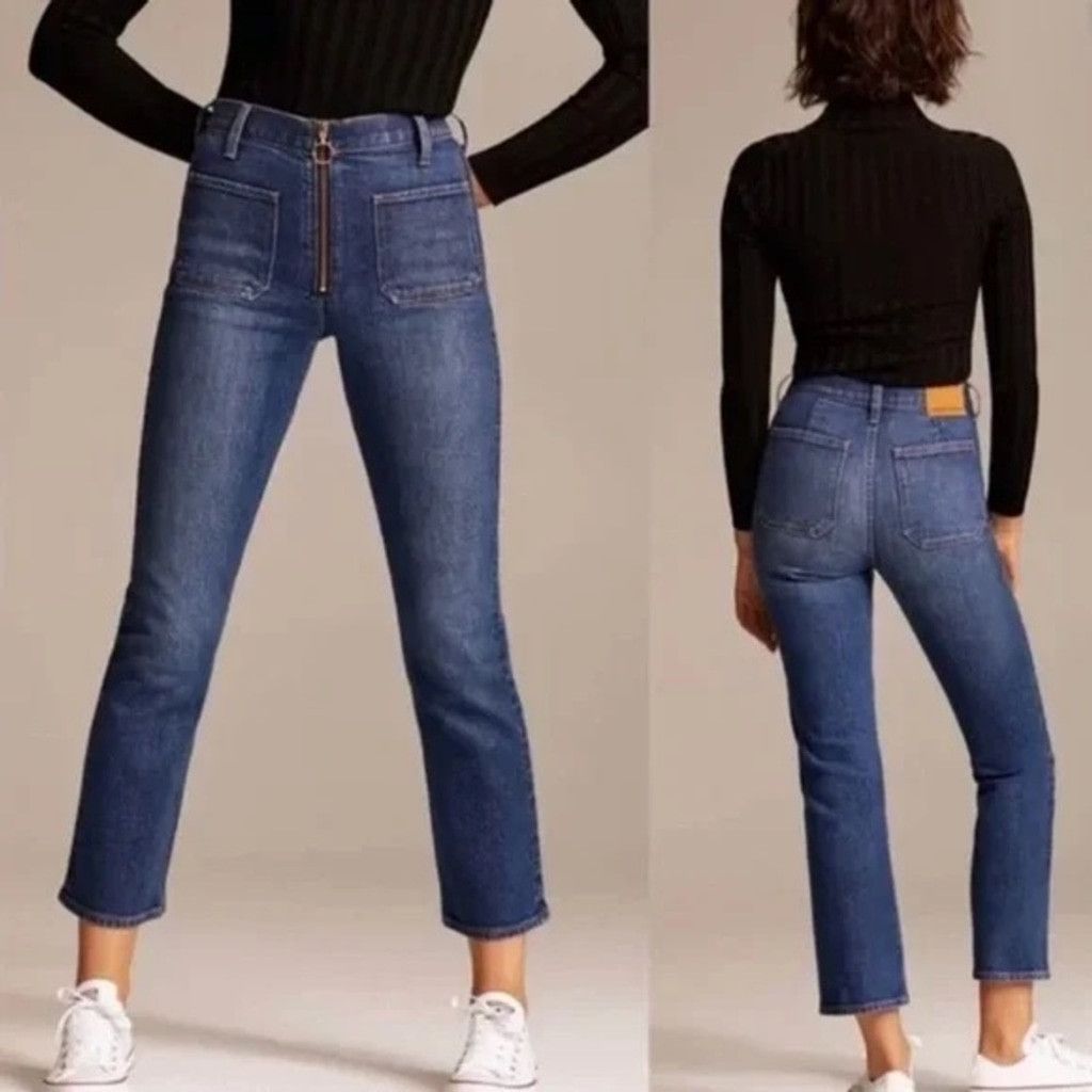 Aritzia Denim Forum Just Peachy Straight Boot Cut Jeans Size 30 Size 30" / US 8 / IT 44 - 2 Thumbnail