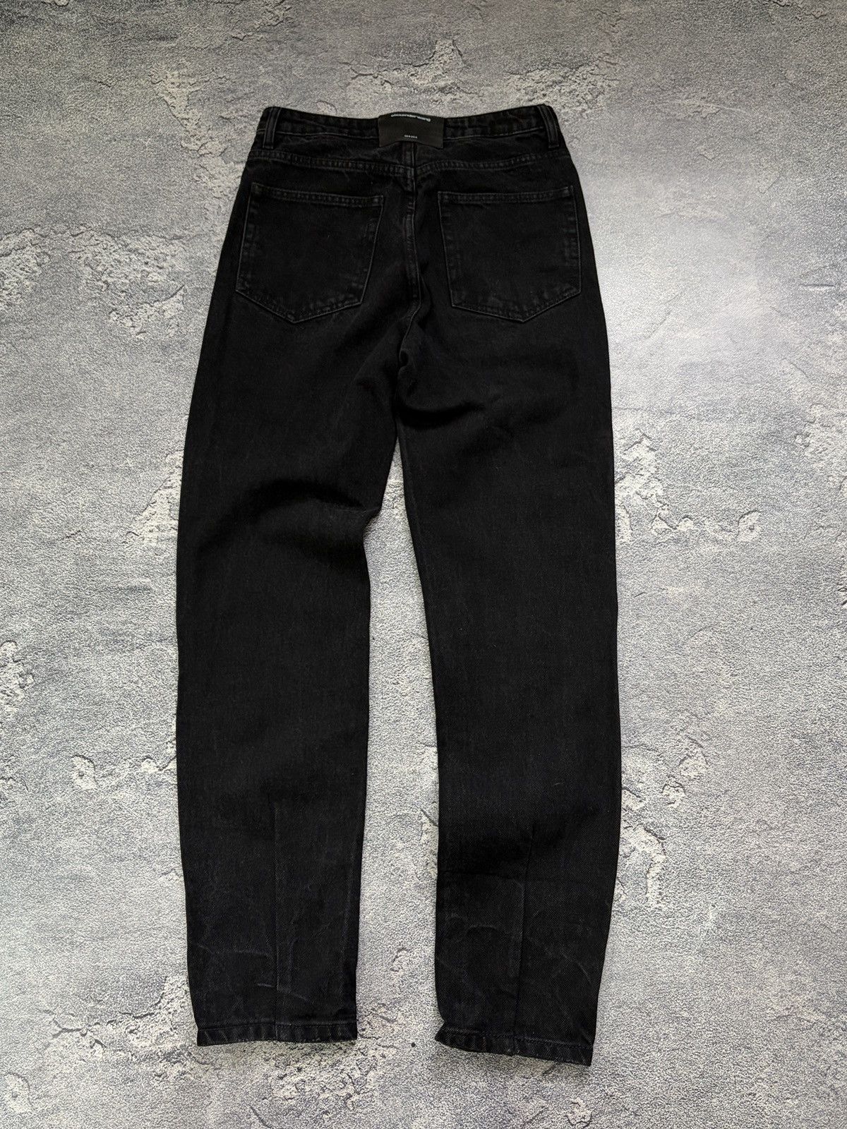Alexander Wang Alexander Wang Double Waistband Fold-Over Jeans Black 28 Size 28" / US 6 / IT 42 - 2 Thumbnail