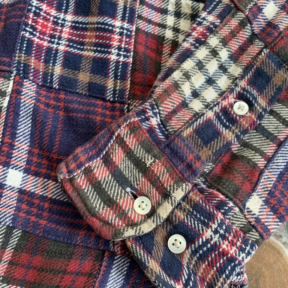 Sugar Cane Sugar Cane Multi Plaid Patchwork Flannel Shirt Size US M / EU 48-50 / 2 - 6 Thumbnail