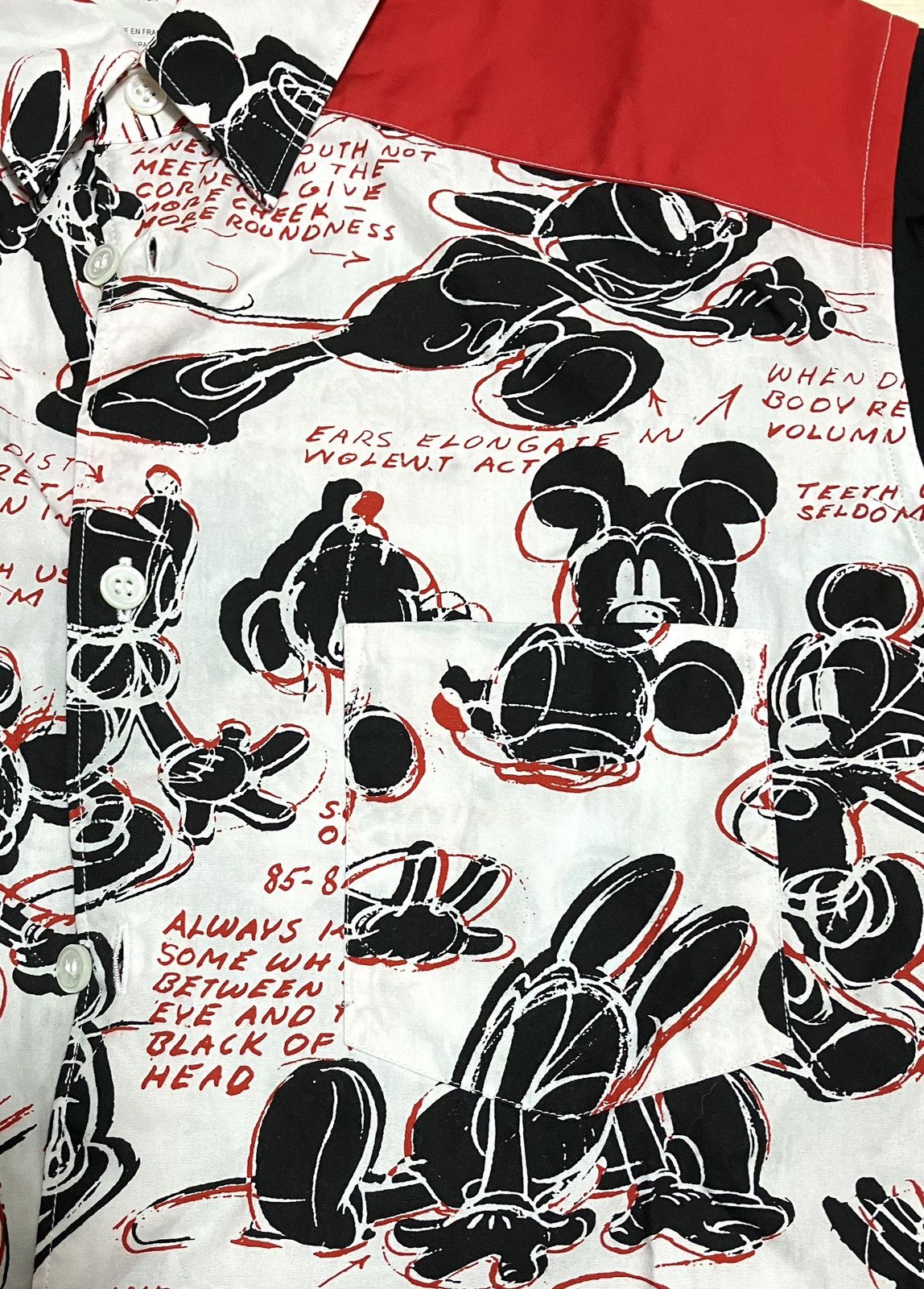 Comme des Garcons × Comme des Garcons SHIRT COMME des GARCONS Disney Mickey Button Shirt Size US XS / EU 42 / 0 - 3 Thumbnail