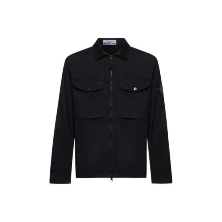 Stone Island Stone Island Black Long Sleeve Zip Jacket Size US M / EU 48-50 / 2 - 1 Thumbnail