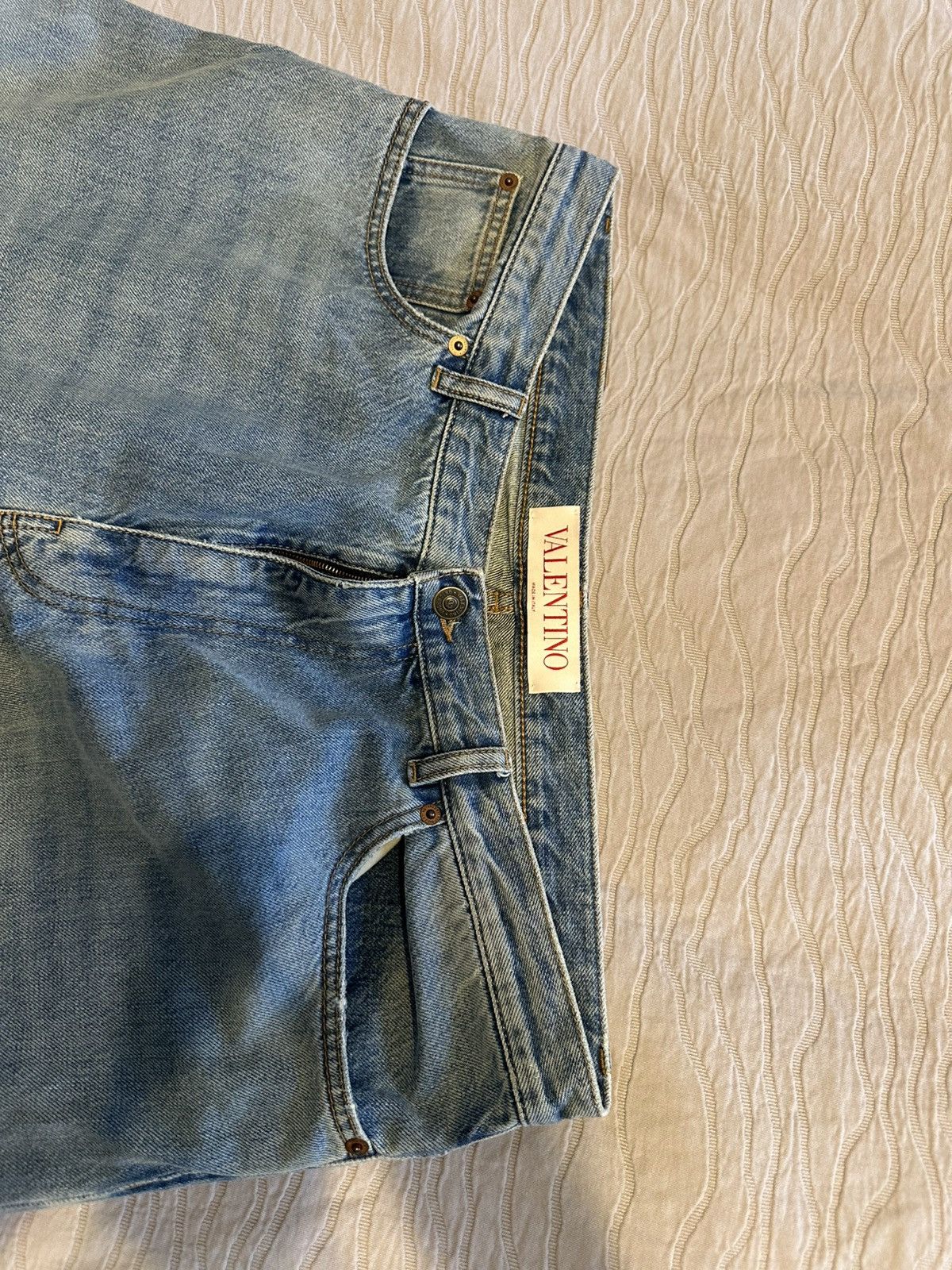 Valentino Valentino Wide Leg Denim Pants Runway Summer 2025 Size US 35 - 4 Thumbnail