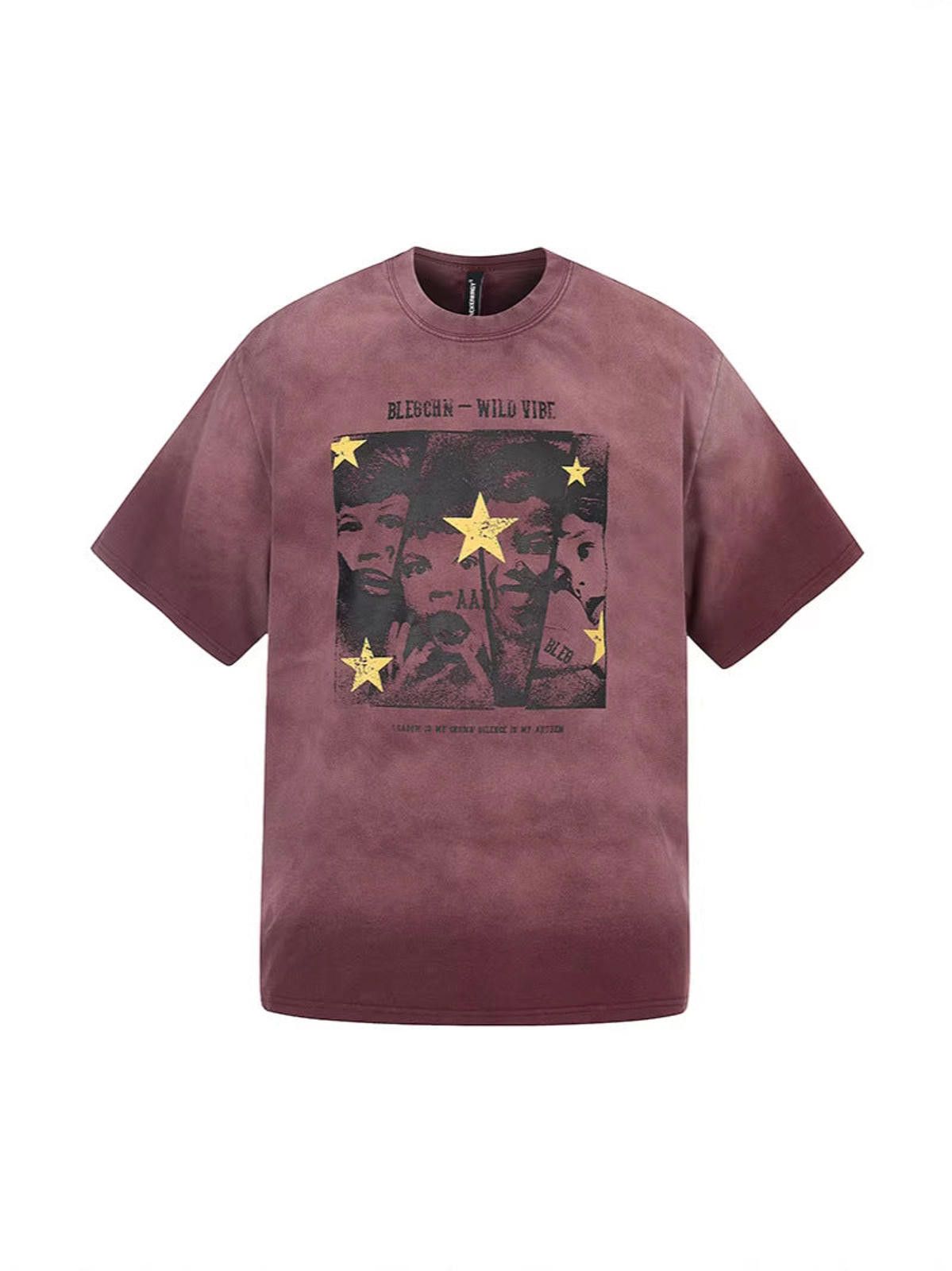 Other Gradient Star Figure-Print Short-Sleeve Tee | Washed Size US M / EU 48-50 / 2 - 3 Thumbnail