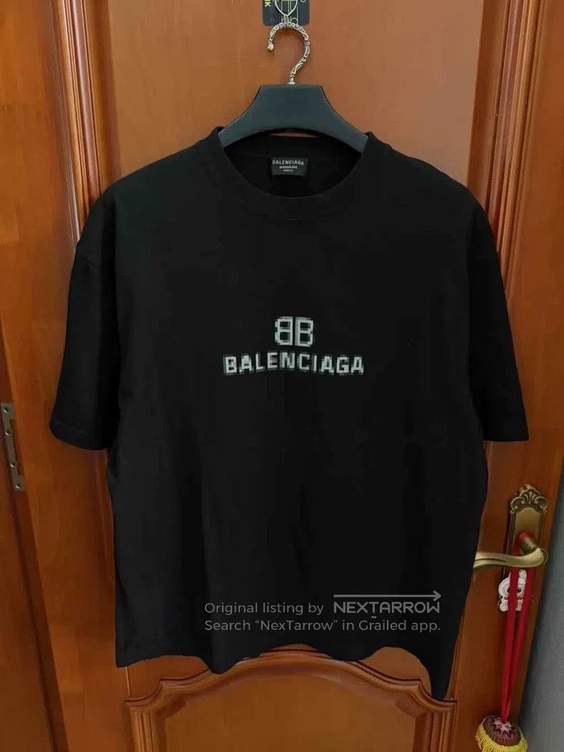 Balenciaga Balenciaga Black Mosaic Short Sleeve Size US L / EU 52-54 / 3 - 1 Thumbnail