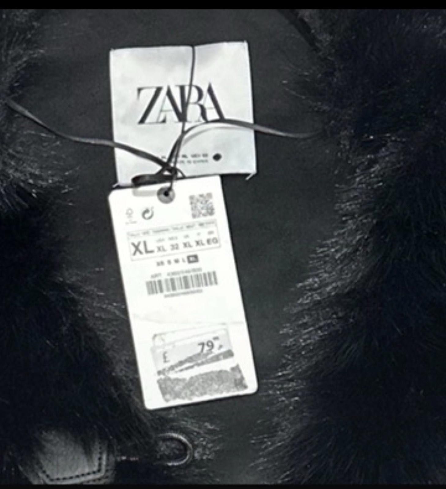 Zara ZARA Faux Fur Soft Black Gilet Was £79.99 Size XL / US 12-14 / IT 48-50 - 2 Thumbnail