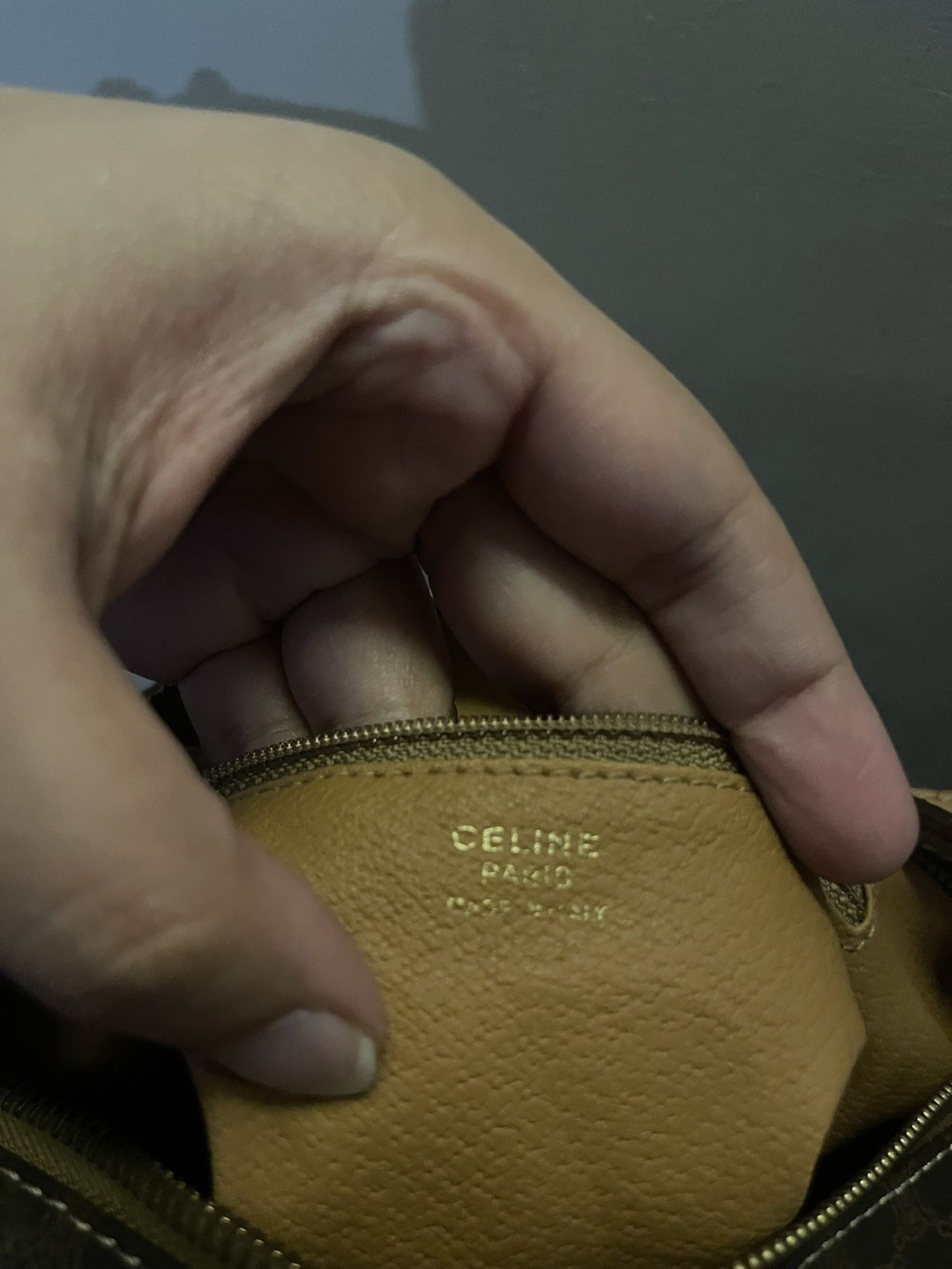 Celine × Vintage Celine Macadam Triomphe Pochette Handbag Size ONE SIZE - 7 Thumbnail