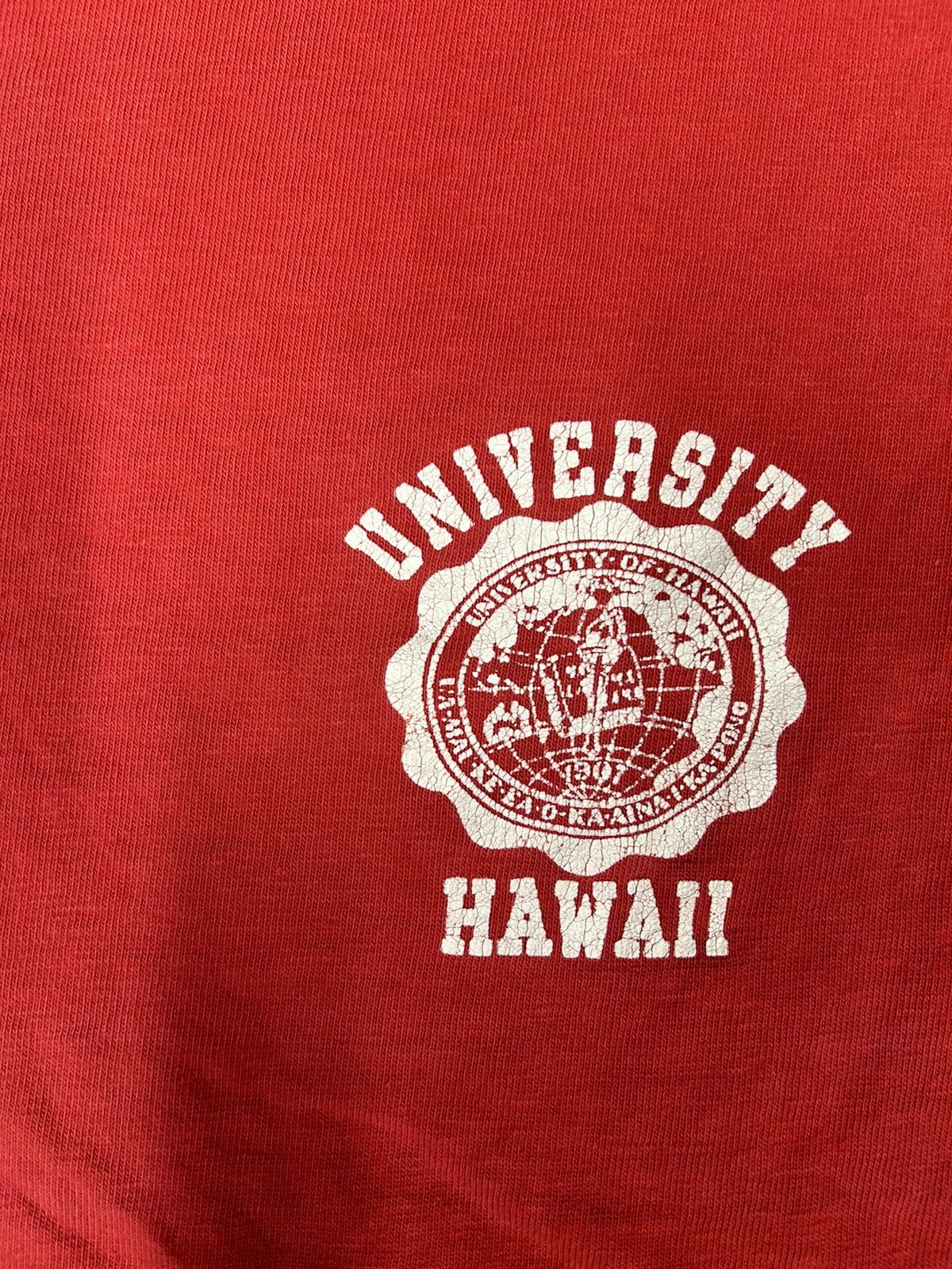 Vintage Crazy Vintage 90s Essential University of Hawaii Red T-Shirt Size US M / EU 48-50 / 2 - 2 Thumbnail