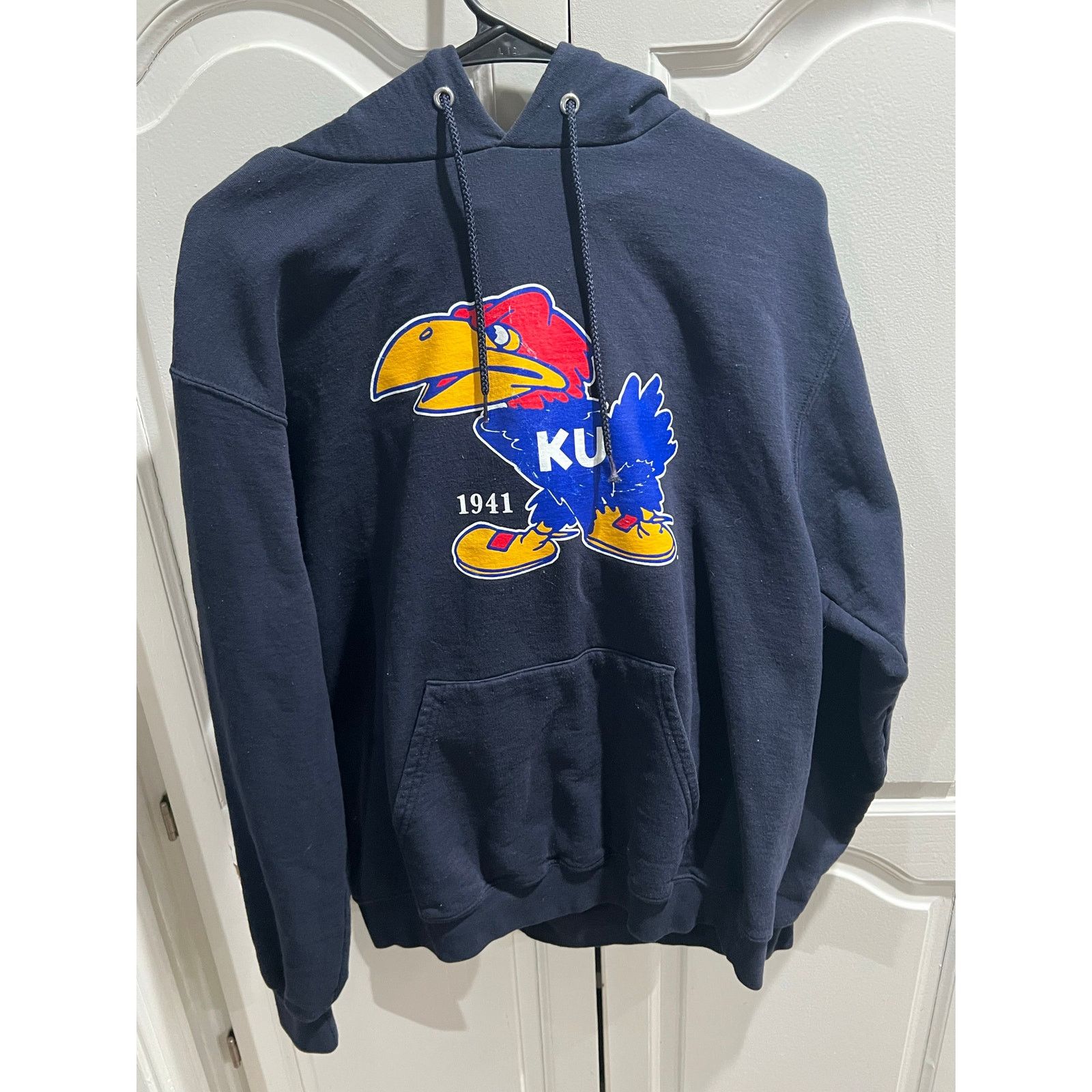 Champion Champion KU Jayhawks Hoodie Women Kansas Pullover Sweatshirt Size M / US 6-8 / IT 42-44 - 1 Thumbnail
