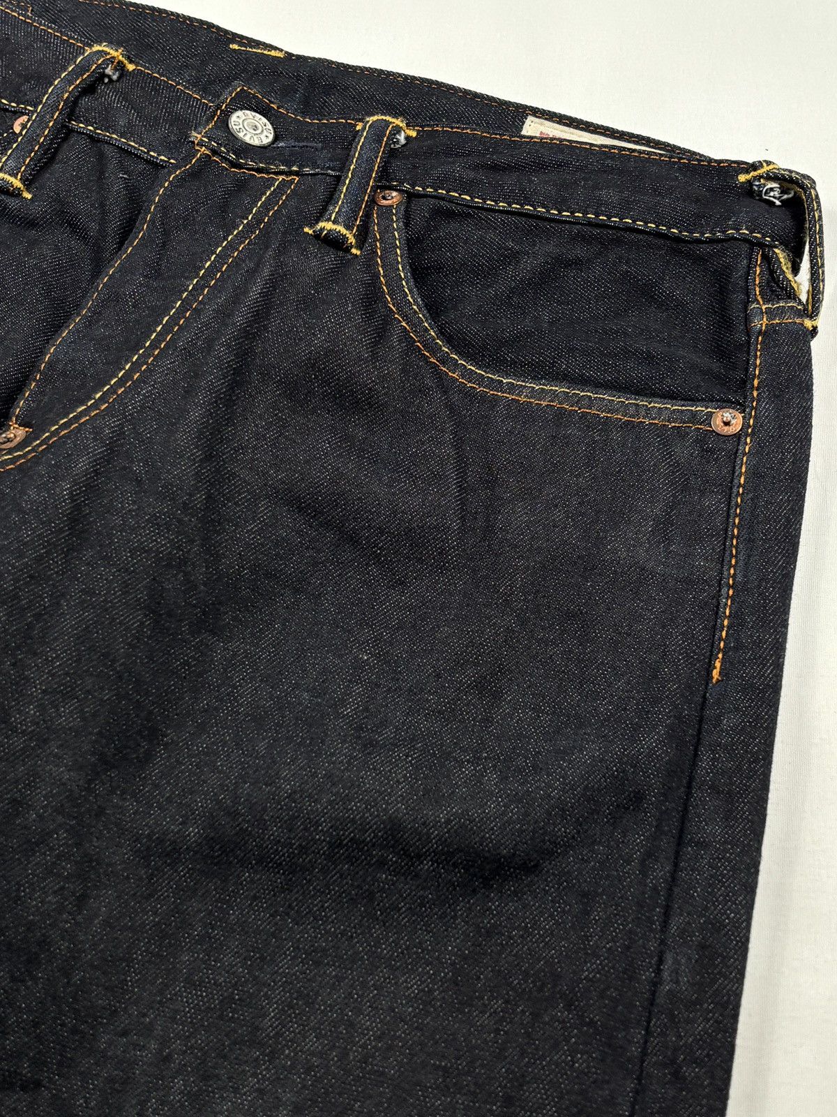 Evisu Embroidered Daruma Logo Daicock Selvedged Jeans Size US 31 - 9 Thumbnail