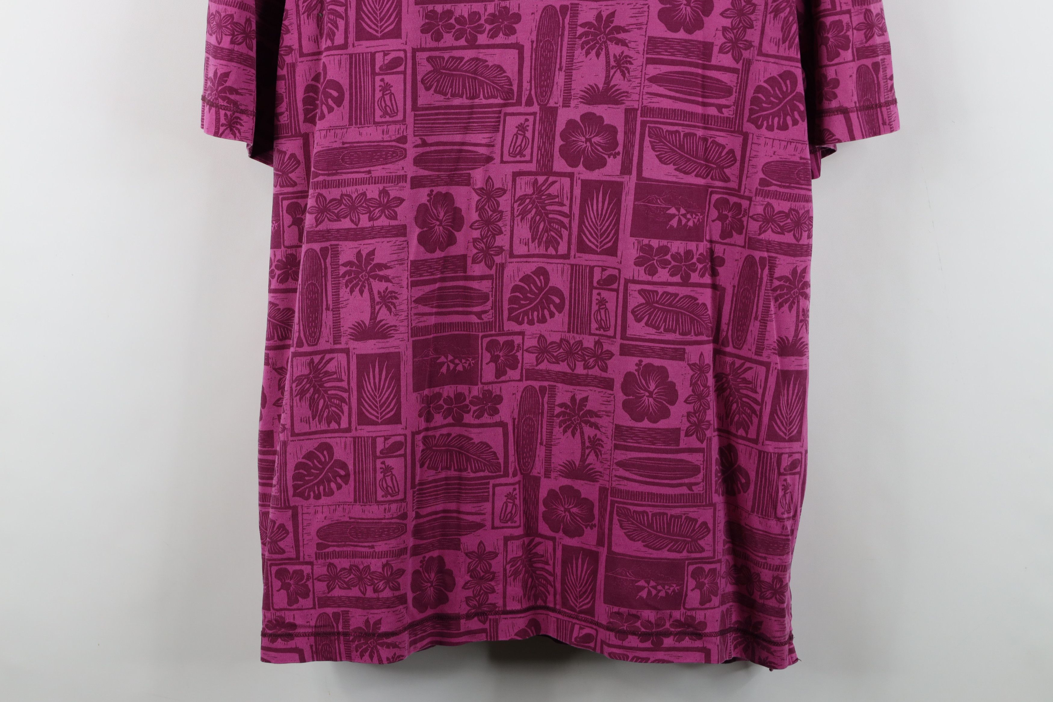 Tommy Bahama Tommy Bahama Flower Surfboard All Over Print Golf Polo Shirt Size US XL / EU 56 / 4 - 3 Thumbnail