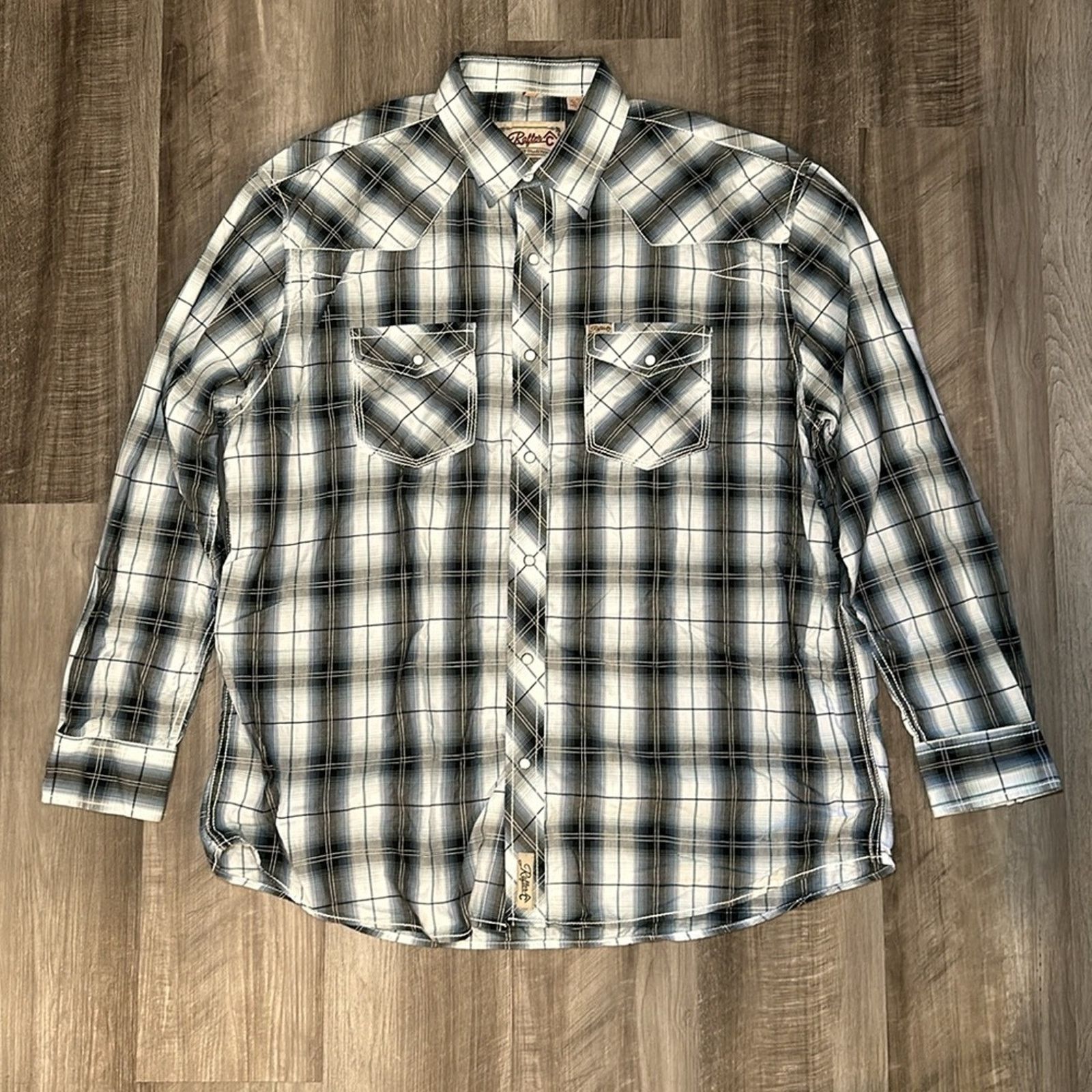 Other Rafter-C Cowboy Collection Western Pearl Snap - 2XL Size US XXL / EU 58 / 5 - 2 Thumbnail
