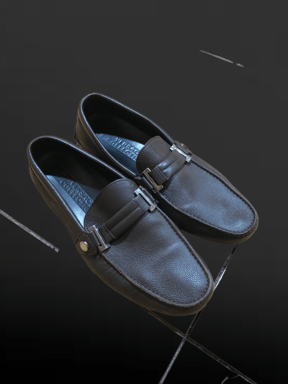 Versace Versace Leather Driving Loafer Shoes Size US 8 / EU 41 - 1 Thumbnail