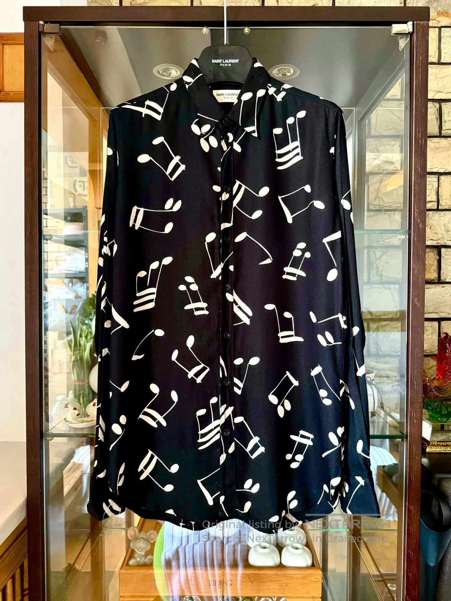 Saint Laurent Music Note Shirt | Grailed
