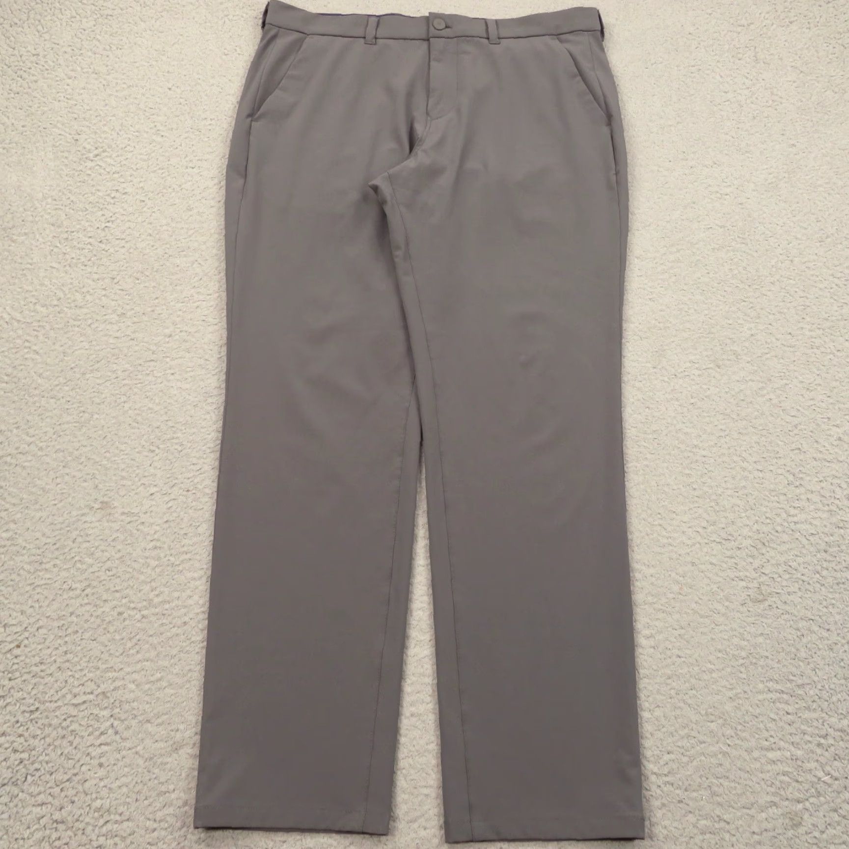 Mizzen+Main Mizzen + Main Pant Men Slim Charcoal Helmsman 35x30 Chinos Business Casual Workwear 5-Pocket Flat Front Slim Fit Pant Mens Size US 35 - 5 Thumbnail