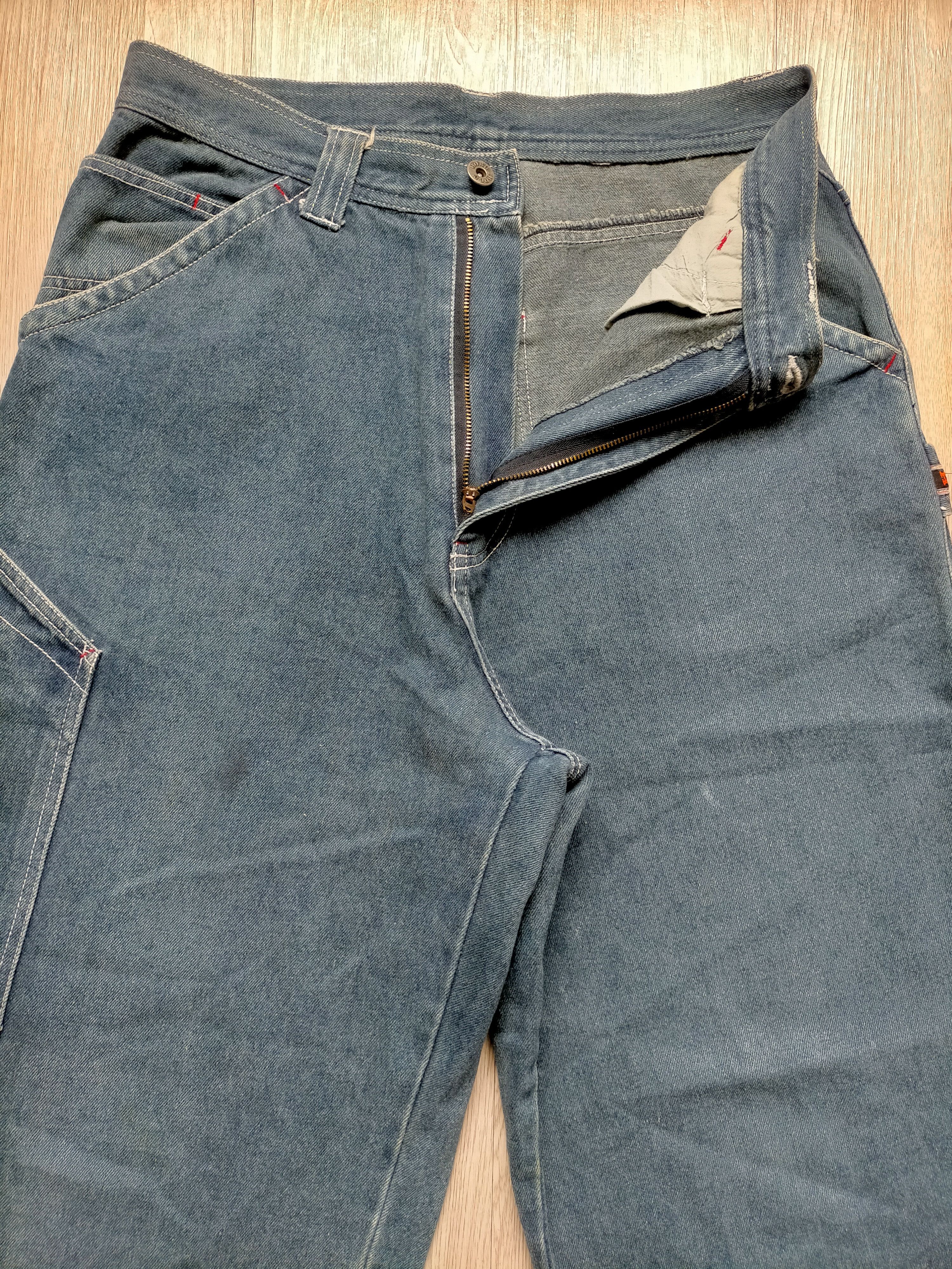 Hobo Hobo Carpenter embroidered Baggy Cargo Hip hop Jeans Size US 32 / EU 48 - 7 Thumbnail