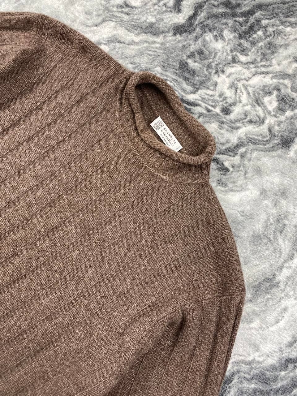 Brunello Cucinelli Brunello Cucinelli Knit Cashmere Ribbed Sweater Men Size 48 Size US M / EU 48-50 / 2 - 3 Thumbnail