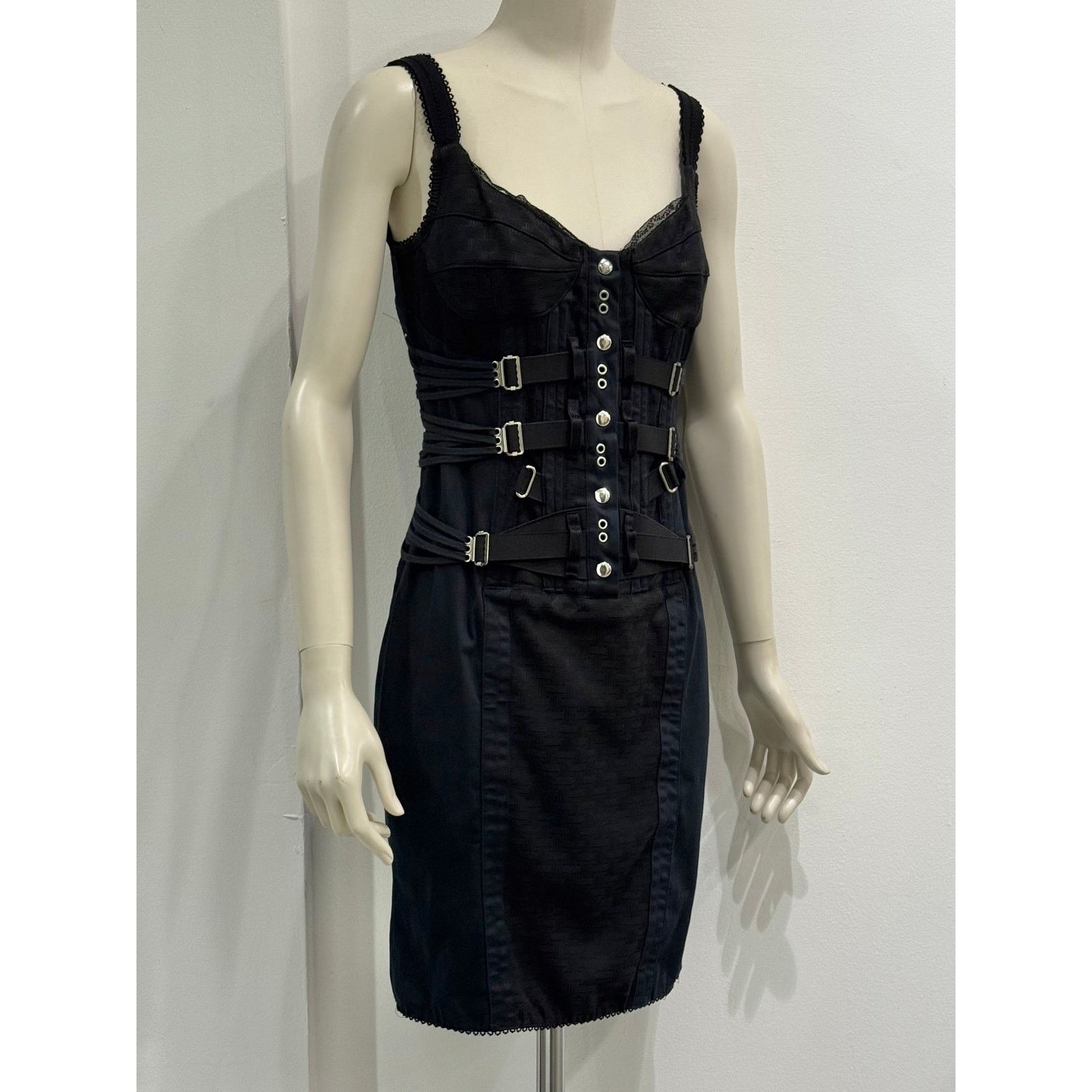 Dolce & Gabbana S/S2004 Dolce & Gabbana bondage corseted dress Size M / US 6-8 / IT 42-44 - 1 Thumbnail