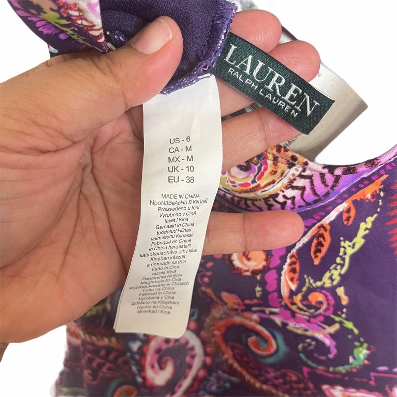 Lauren Ralph Lauren Lauren Ralph Lauren Captiva Paisley One-Piece 6 Size ONE SIZE - 8 Thumbnail