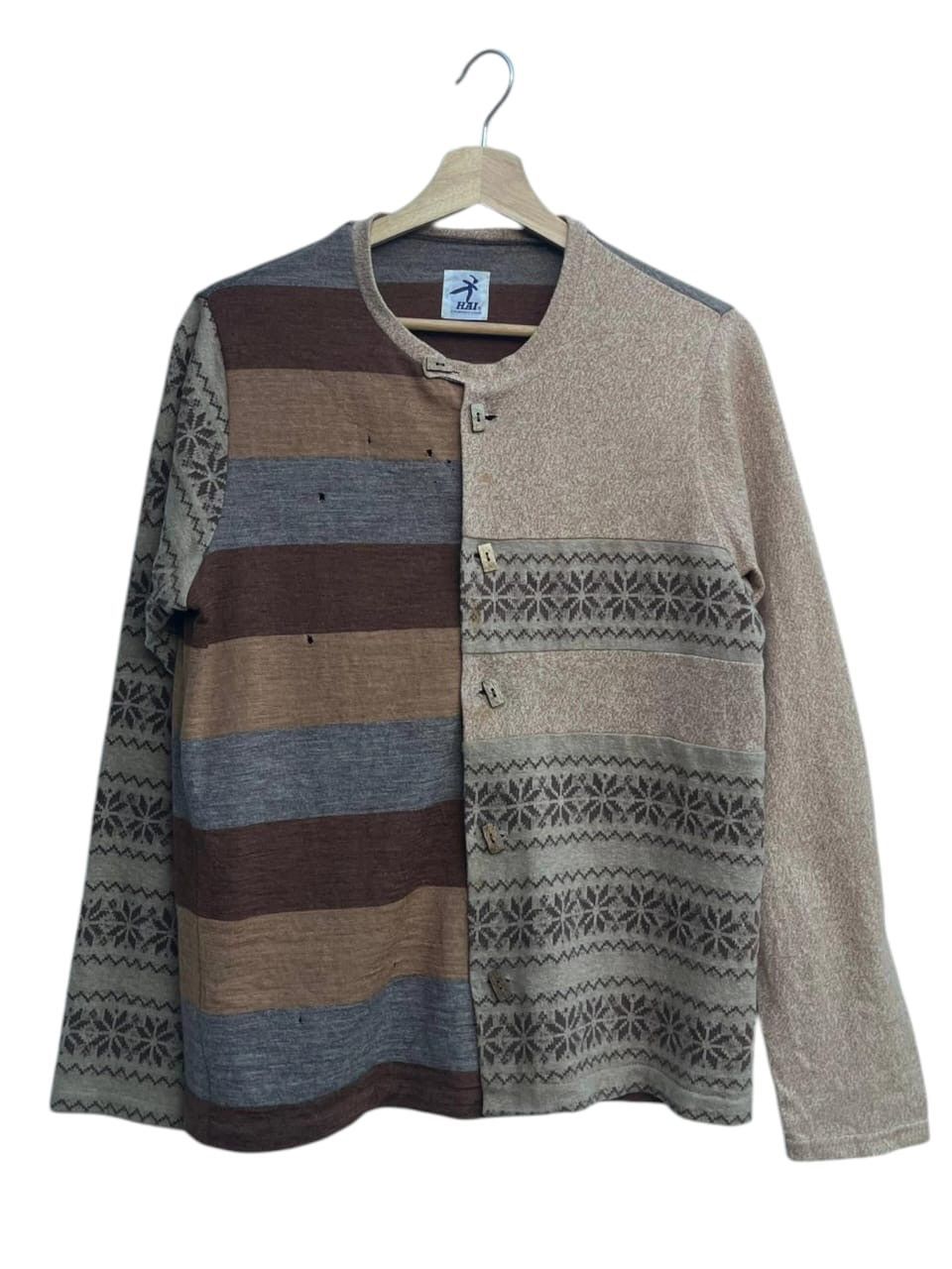 Hai Sporting Gear 80s Hai Sporting Gear Issey Miyake Wool Cardigan Size M / US 6-8 / IT 42-44 - 2 Thumbnail
