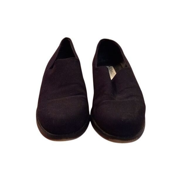 Donald Pliner Donald J Pliner 8.5 M Womens Black Suede Slip-On Loafers Lea Size US 8.5 / IT 38.5 - 2 Thumbnail