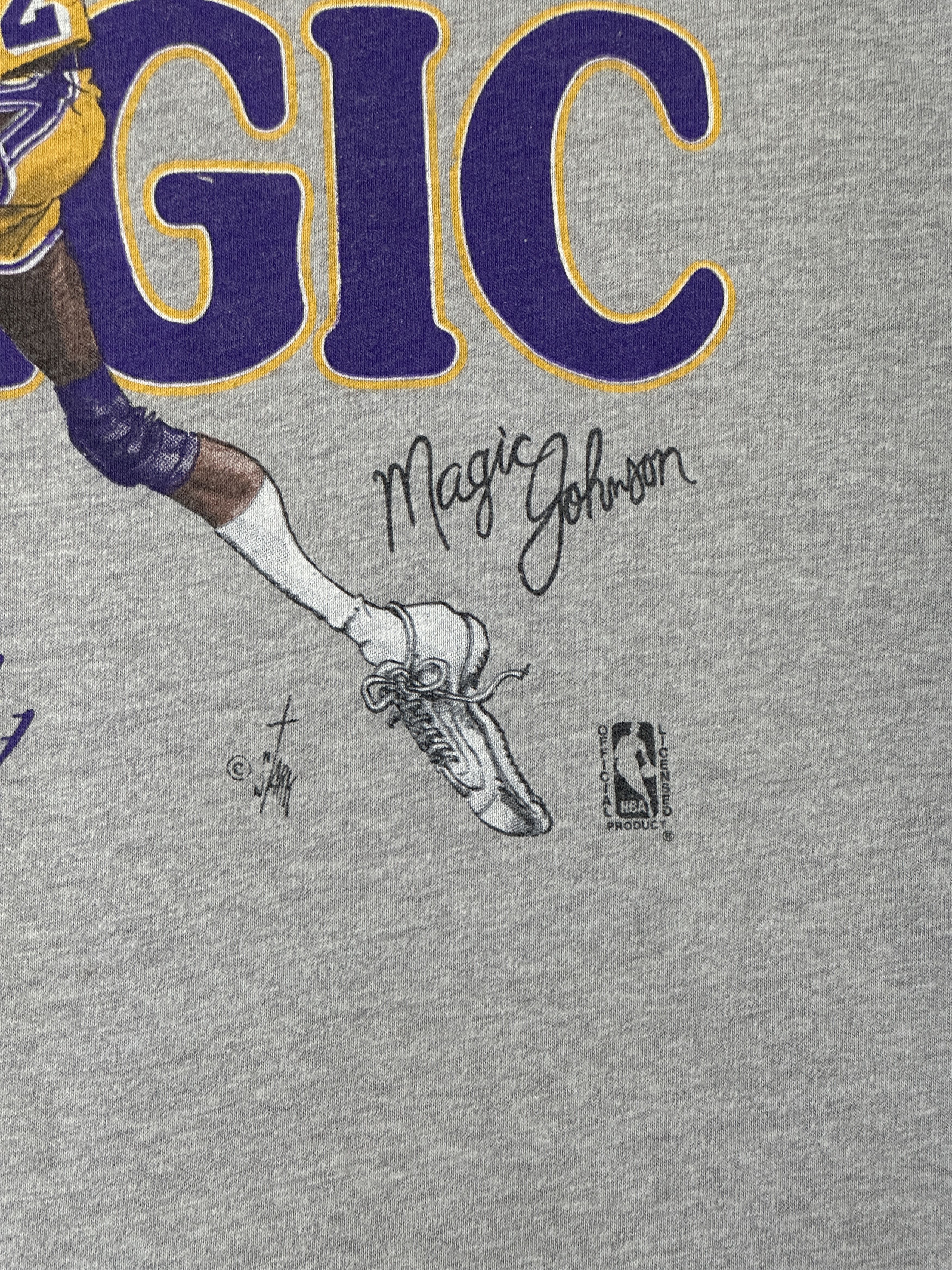 Vintage Vitnage 80s Magic Johnson Salem T-shirt Size US S / EU 44-46 / 1 - 2 Thumbnail