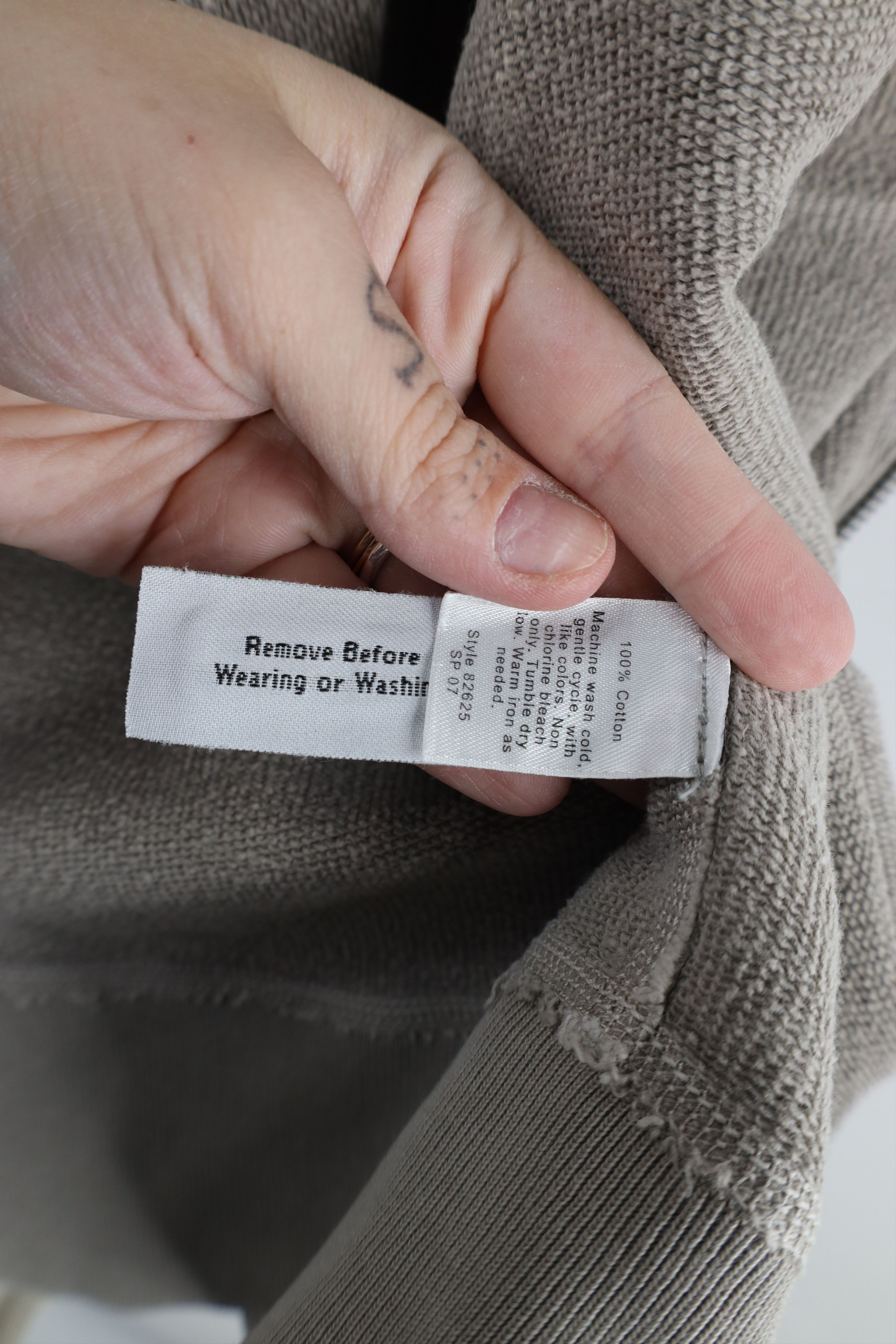 J.Crew × Vintage J Crew Stonewash Vintage Fleece Full Zip Sweatshirt Gray Size US L / EU 52-54 / 3 - 7 Thumbnail