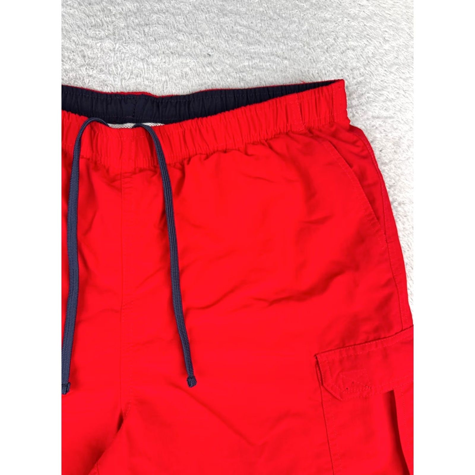 Vintage VINTAGE L.L. Bean Swim Trunks M Mens Red 100% Polyester Lined Drawstring Beach Pool Trunks Size US 31 - 5 Thumbnail