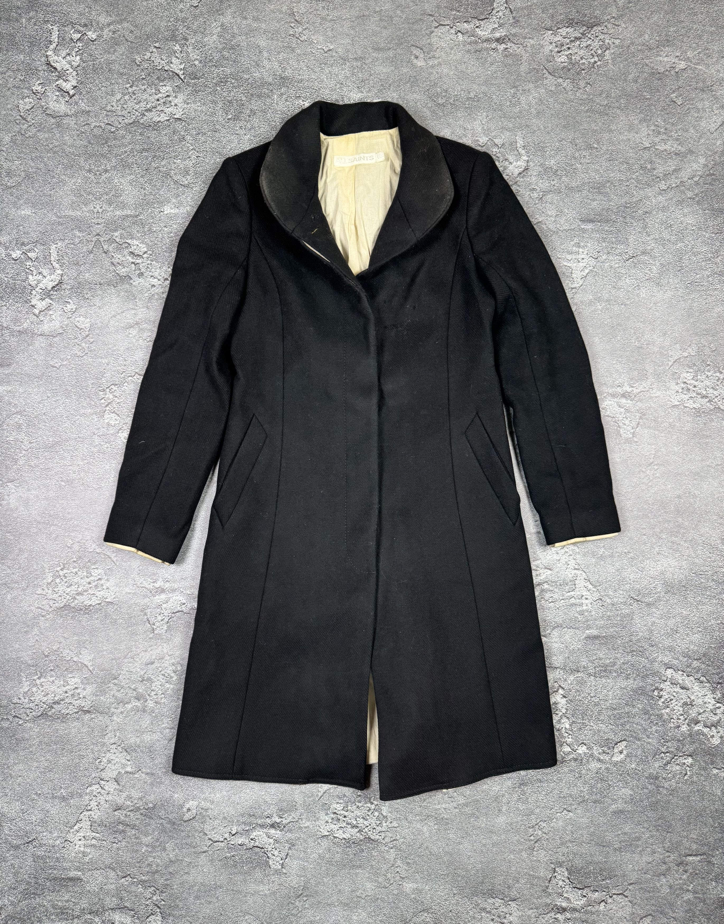 If Six Was Nine If Six Was Nine Allsaints Wool Coat Trench Jacket Size S Size S / US 4 / IT 40 - 1 Thumbnail