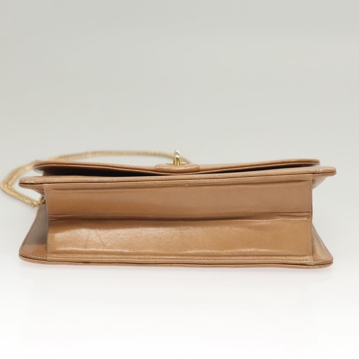 Dior DIOR Chain Shoulder Bag Leather Beige Gold Size ONE SIZE - 9 Thumbnail