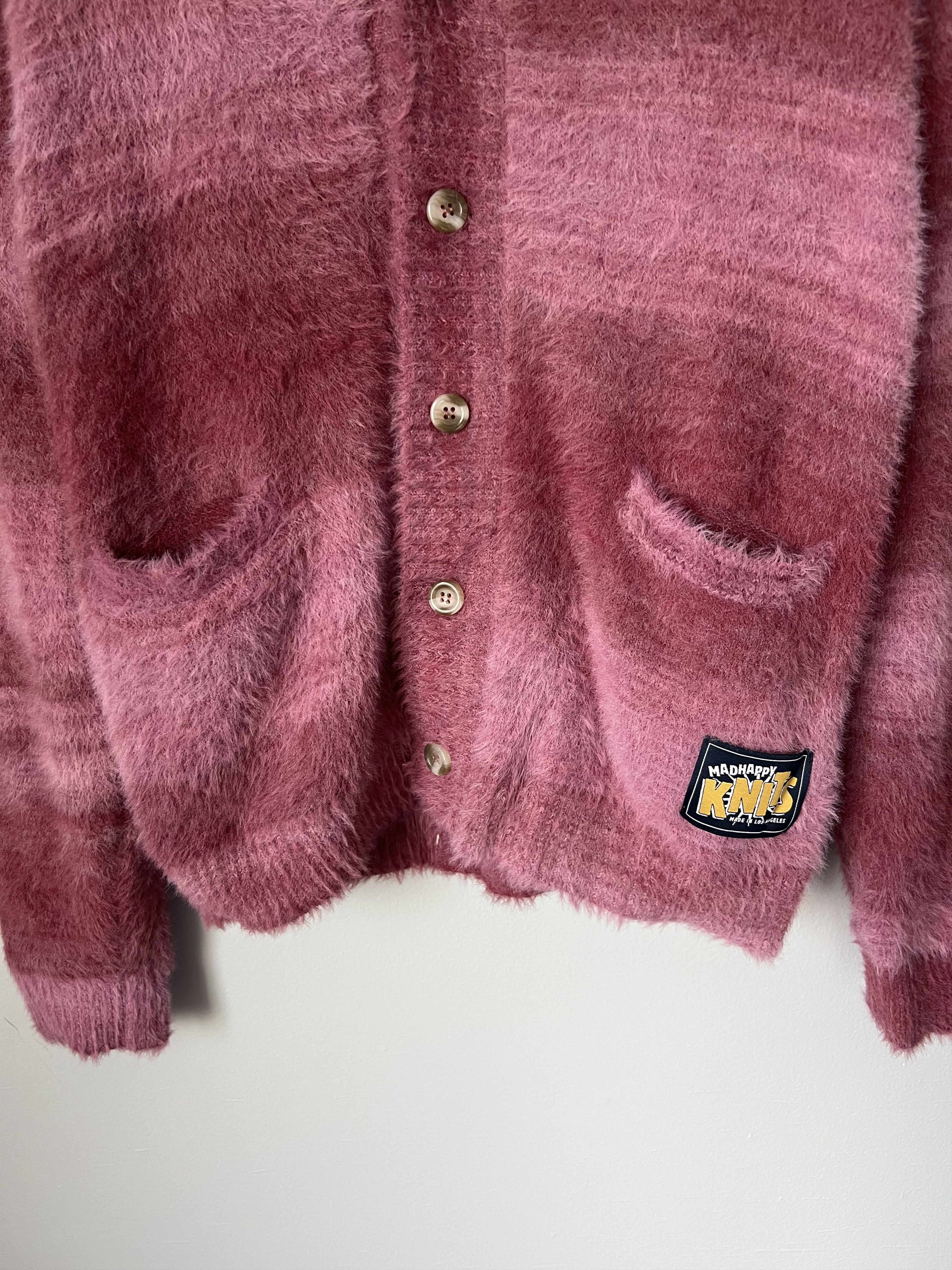 Madhappy Madhappy Fall Fuzzy Knit Cardigan in Spirit Red Size US XL / EU 56 / 4 - 3 Thumbnail