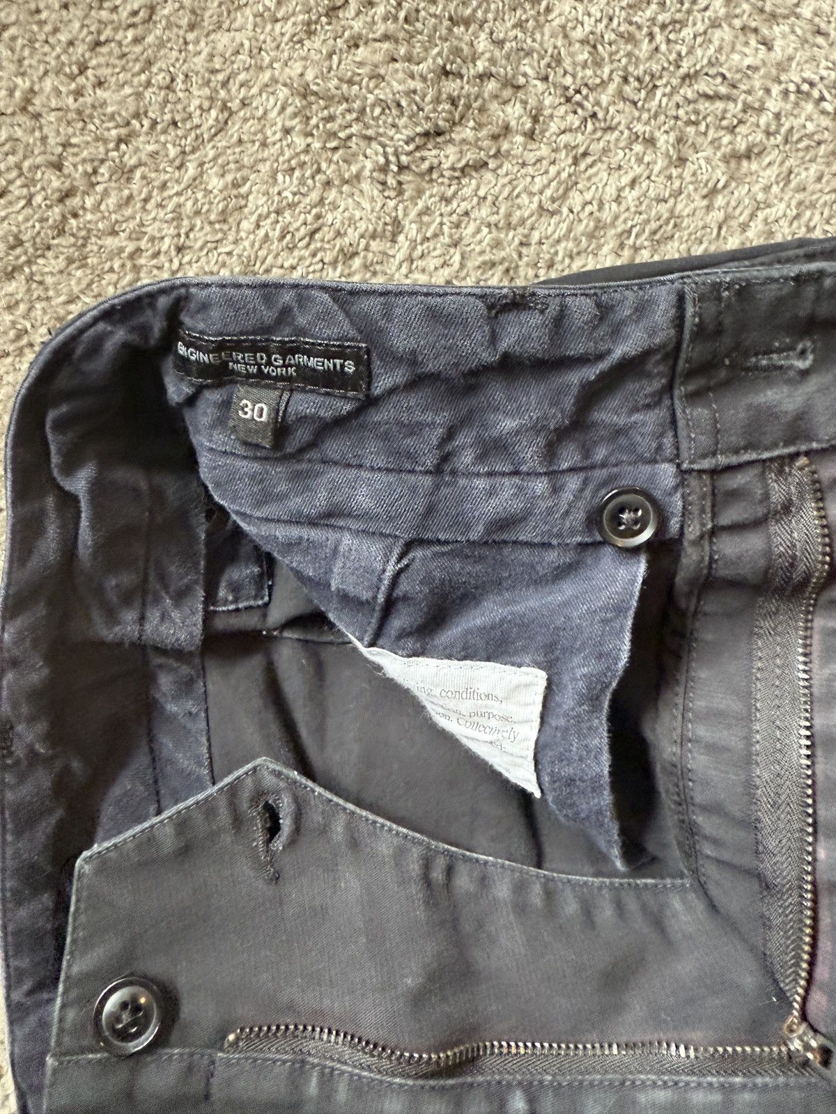 Engineered Garments Black Engineered Garments ‘Ground Pants’ Size US 30 / EU 46 - 2 Thumbnail