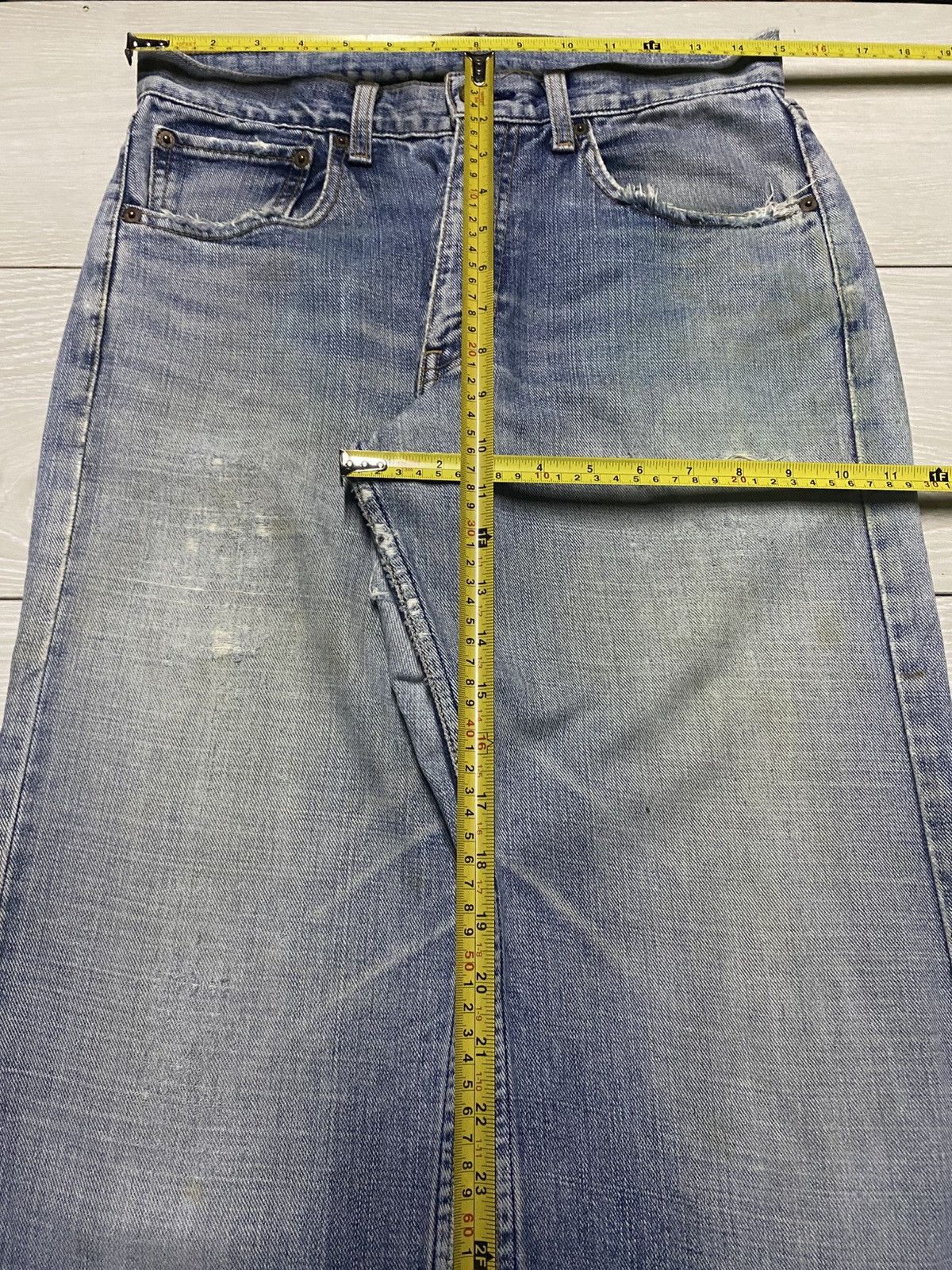 Levi's Vintage Levis Japan Faded Wash Distressed Baggy Jeans Size US 30 / EU 46 - 16 Thumbnail