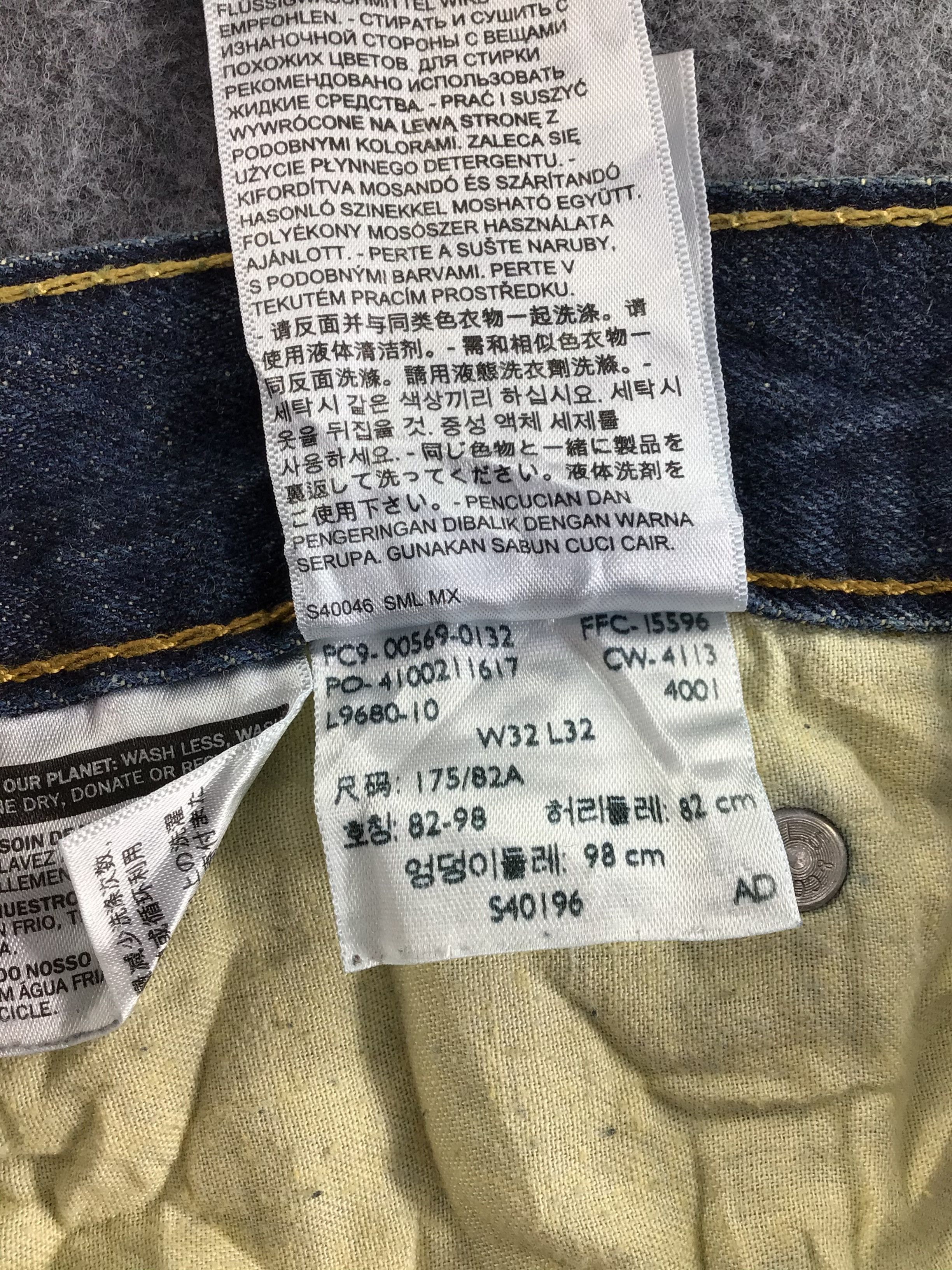 Levi's Vintage Levis 569 Jeans Blue Wash Denim -J499 Size US 35 - 12 Thumbnail