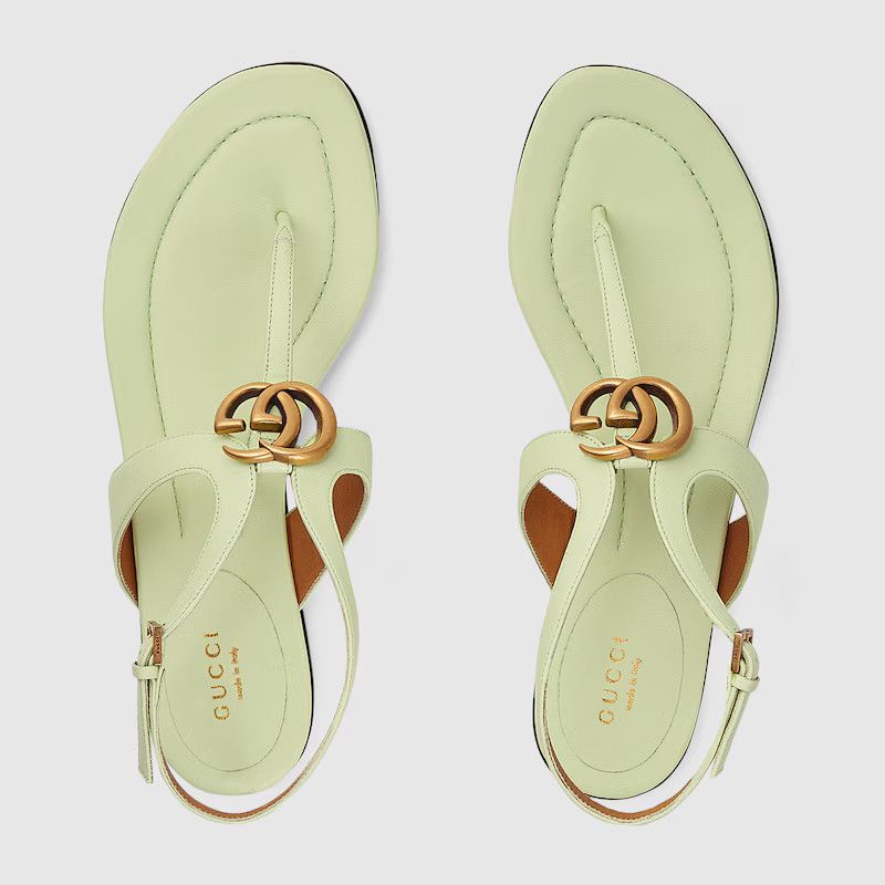 o1s1wg110125 Double G Thong Sandals in Light Green