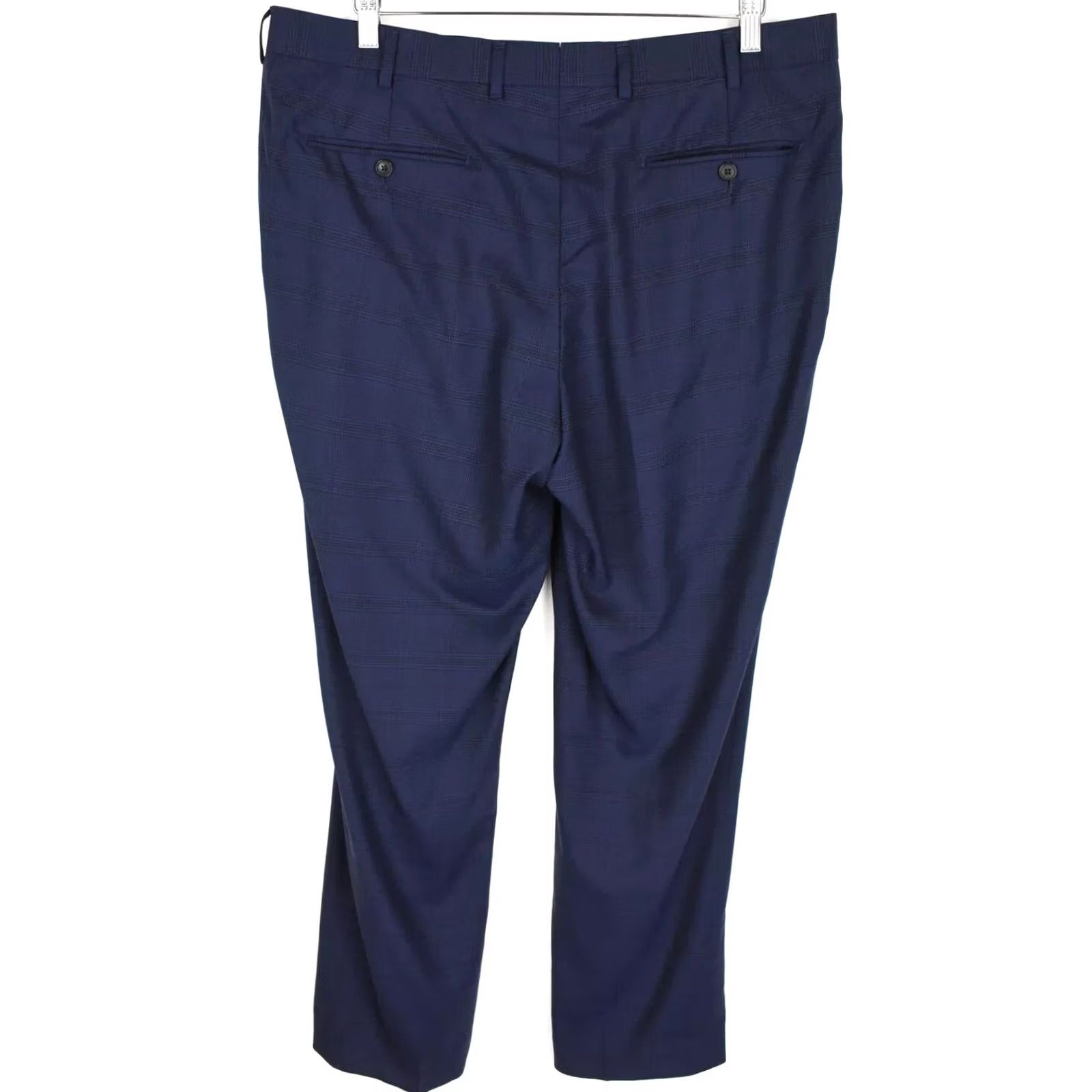 Suitsupply Suitsupply Sienna Trousers Slim Wool Plaid Blue Men UK 44 / W38 Sizes/Measurements Included Size US 44 / EU 60 - 2 Thumbnail