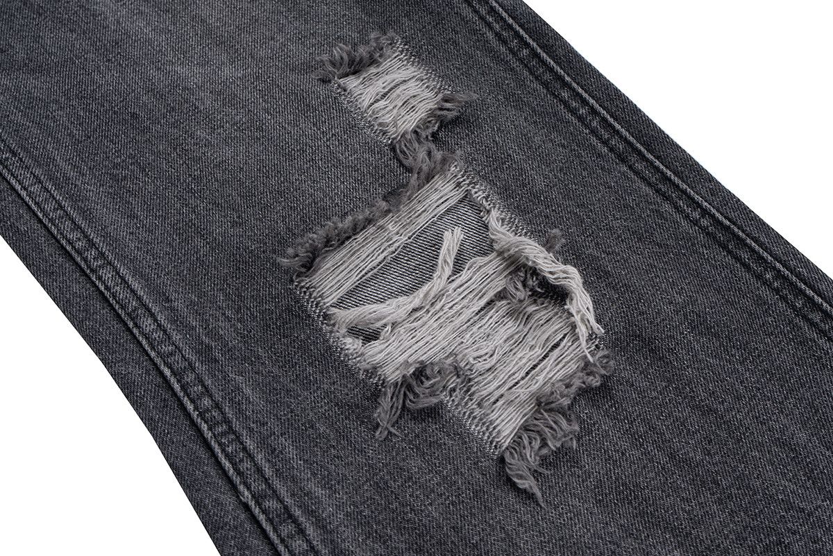 Japanese Brand high street hole distressed washed black baggy jeans Size US 35 - 10 Thumbnail