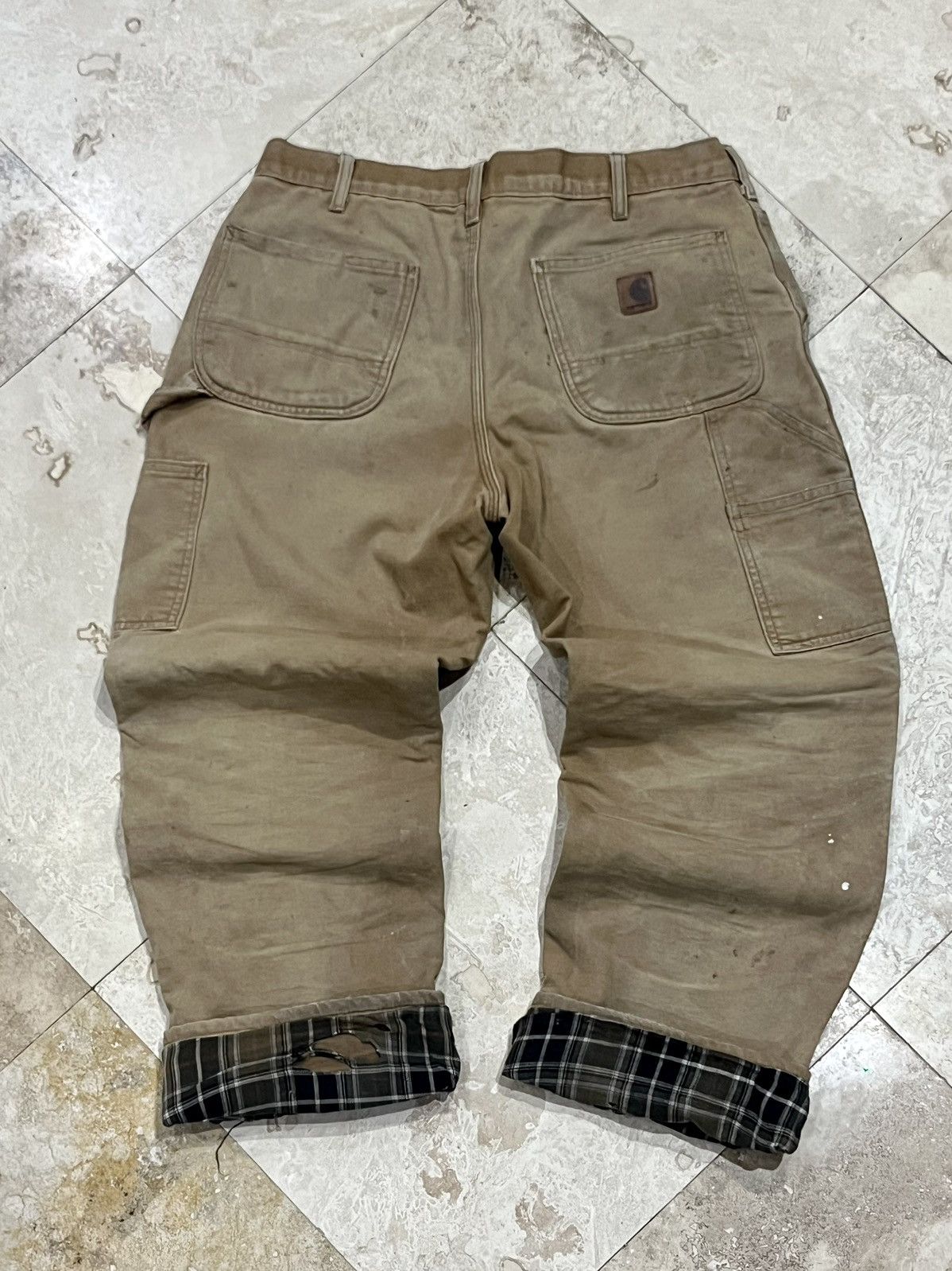 Carhartt Vintage Carhartt B111-BRN Insulated Work Painters Pants Size US 34 / EU 50 - 7 Thumbnail