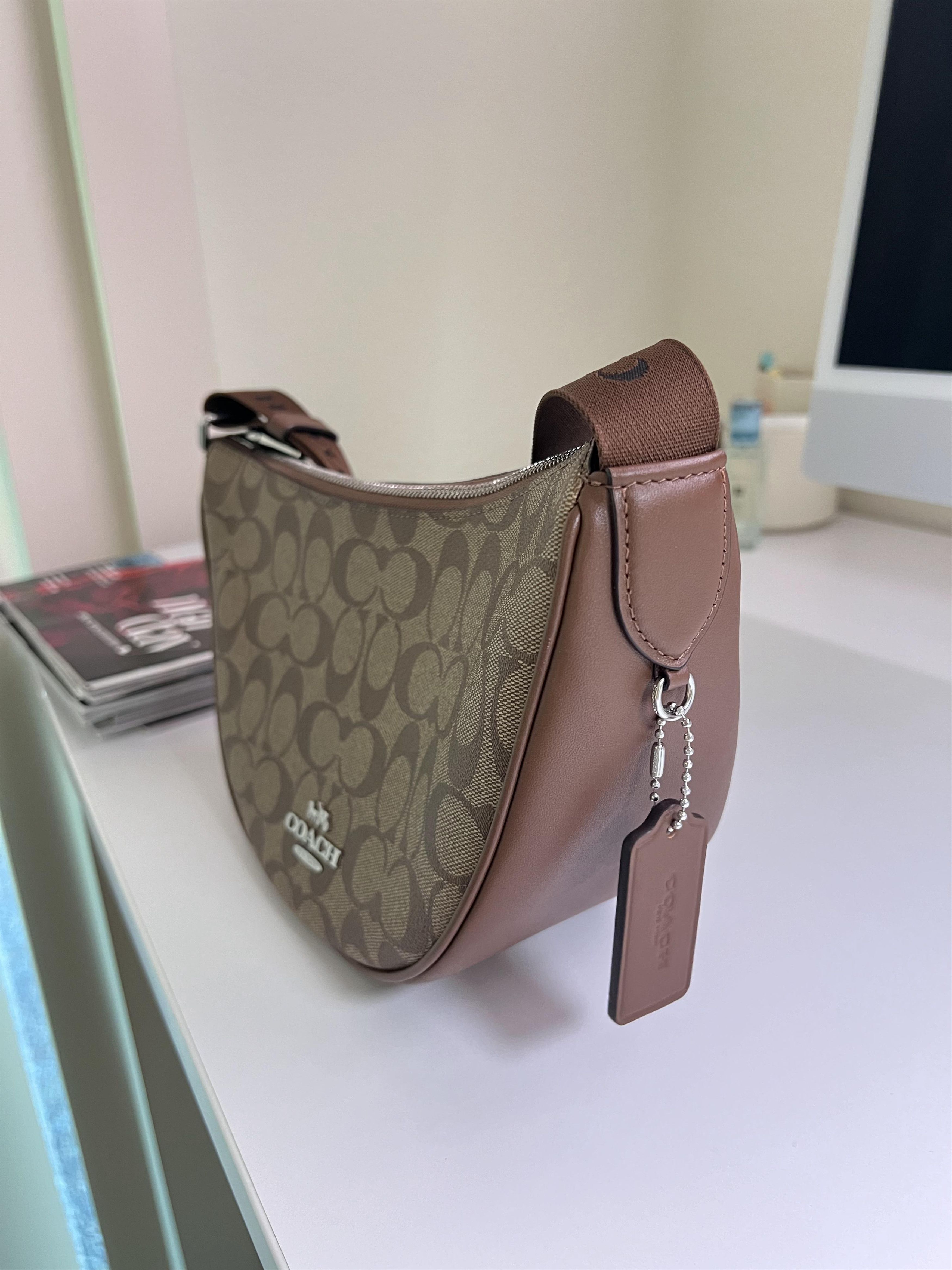 Nylon Crossbody Crossbody Bag Khaki Bag Womens Coach Coach Pace