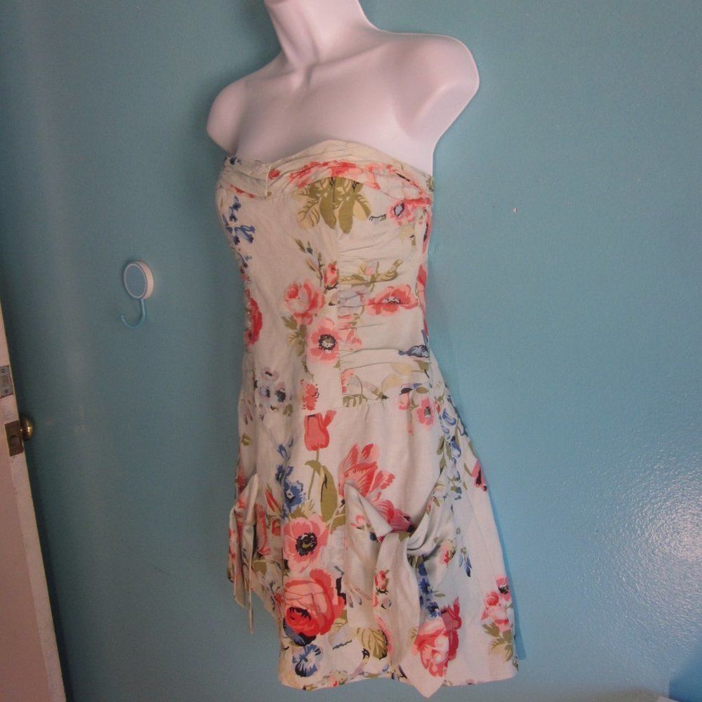 Annette Gortz Nanette Lepore Strapless Garden Party Mini Dress 2 Size XS / US 0-2 / IT 36-38 - 10 Thumbnail