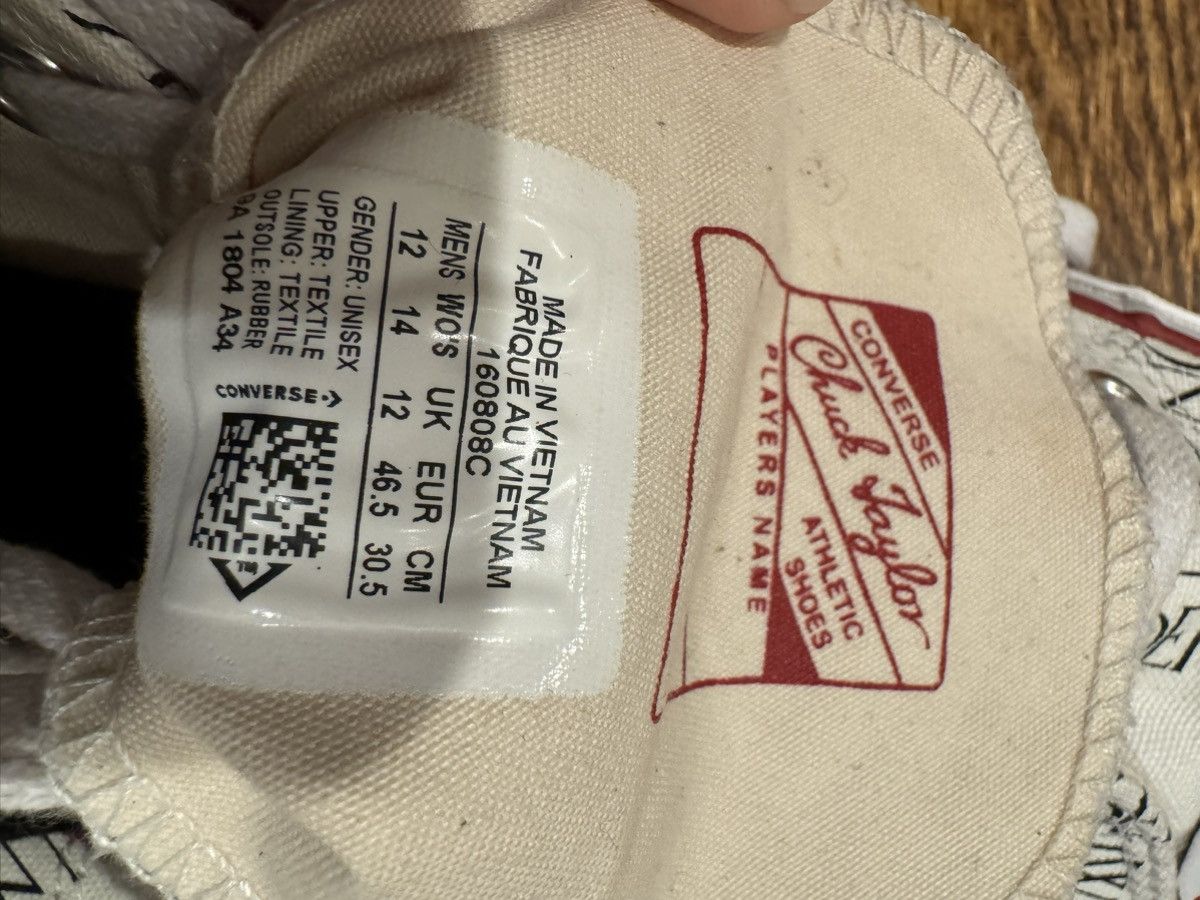 Jw anderson converse size 12 hot sale