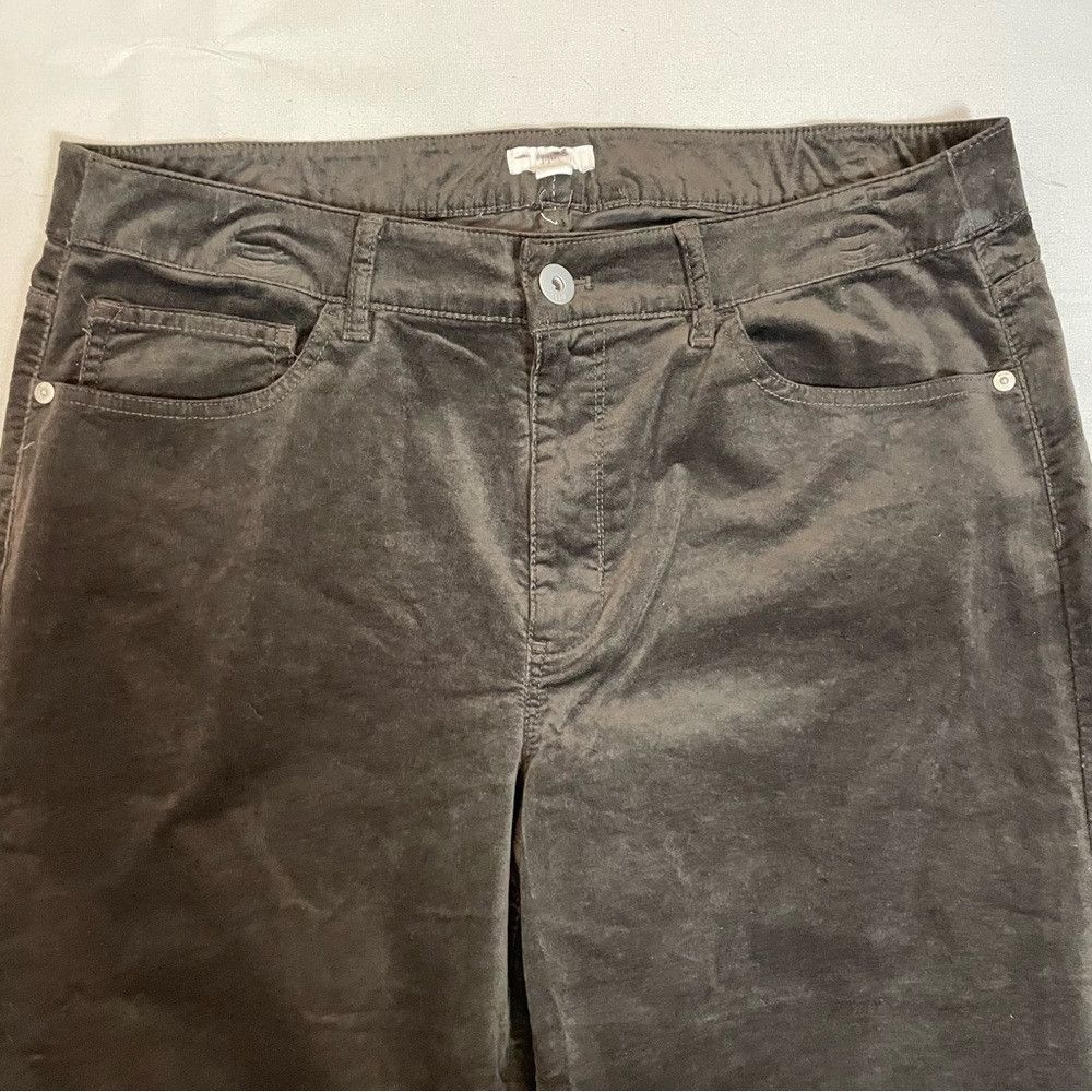J. Jill New J. Jill Velvet Straight Leg Cotton Brown Pants Size 16 Size 38" / US 16 / IT 52 - 4 Thumbnail