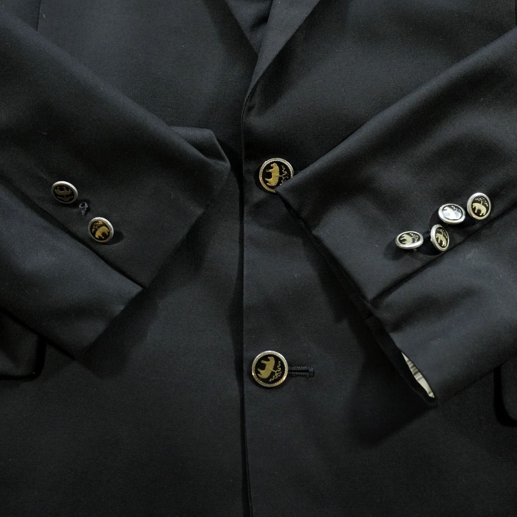 Brooks Brothers Brooks Brothers Blazer Mens 45 R Loro Piana Wool Super 120s Gold Buttons Blue Flaw Size 48R - 5 Thumbnail