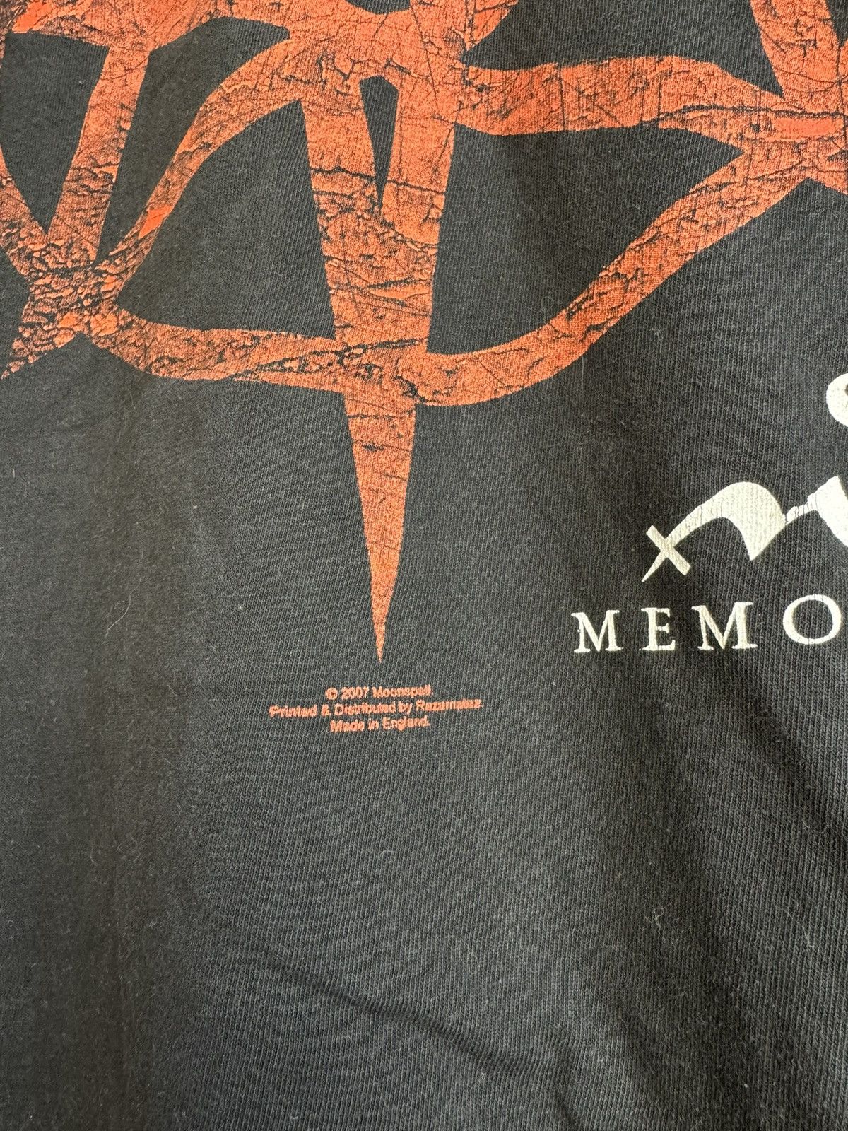 Band Tees 00s VINTAGE MOONSPELL Memorial Metal Band Tshirt Tour 90s Size US L / EU 52-54 / 3 - 5 Thumbnail