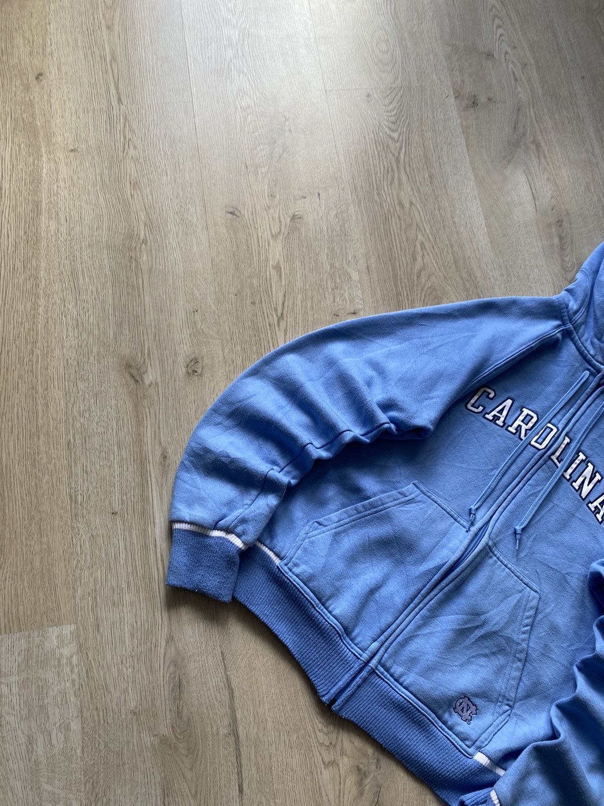 Japanese Brand × Nike × Vintage Nike Vintage Zip Hoodie Carolina Big Logo Japanese Hype Rare Size US S / EU 44-46 / 1 - 3 Thumbnail