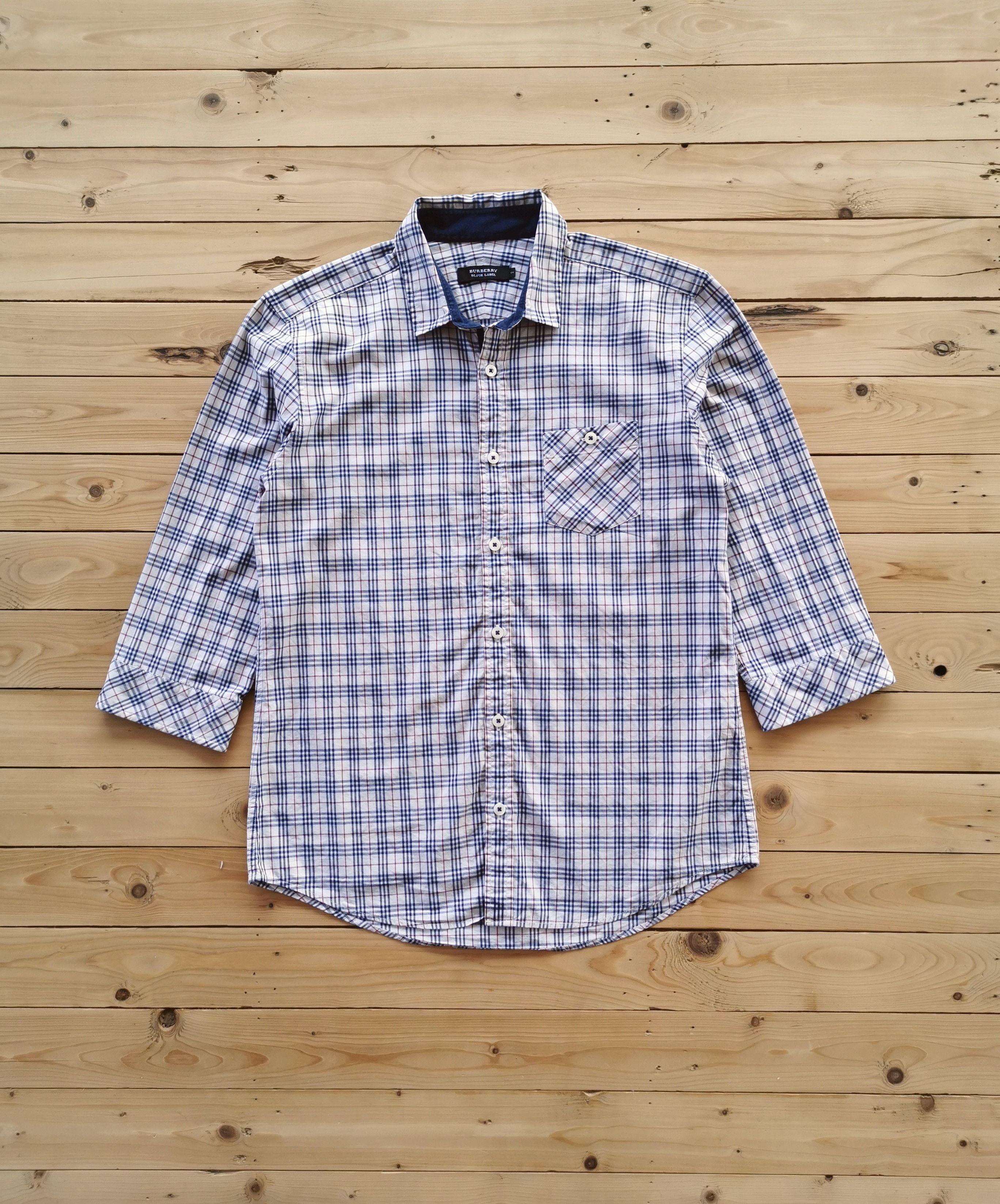 Burberry Burberry Nova Check Raglan Button Up Shirts Size US M / EU 48-50 / 2 - 4 Thumbnail
