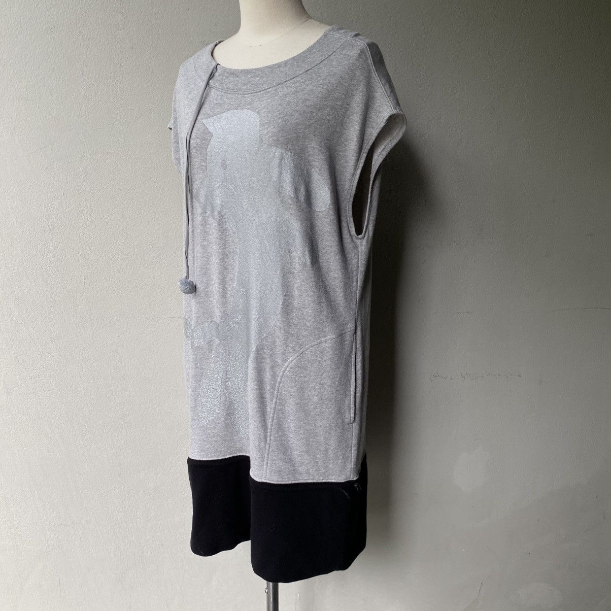 Tsumori Chisato Tsumori Chisato Grey Dog Print Tunic Dress Size XS / US 0-2 / IT 36-38 - 10 Thumbnail