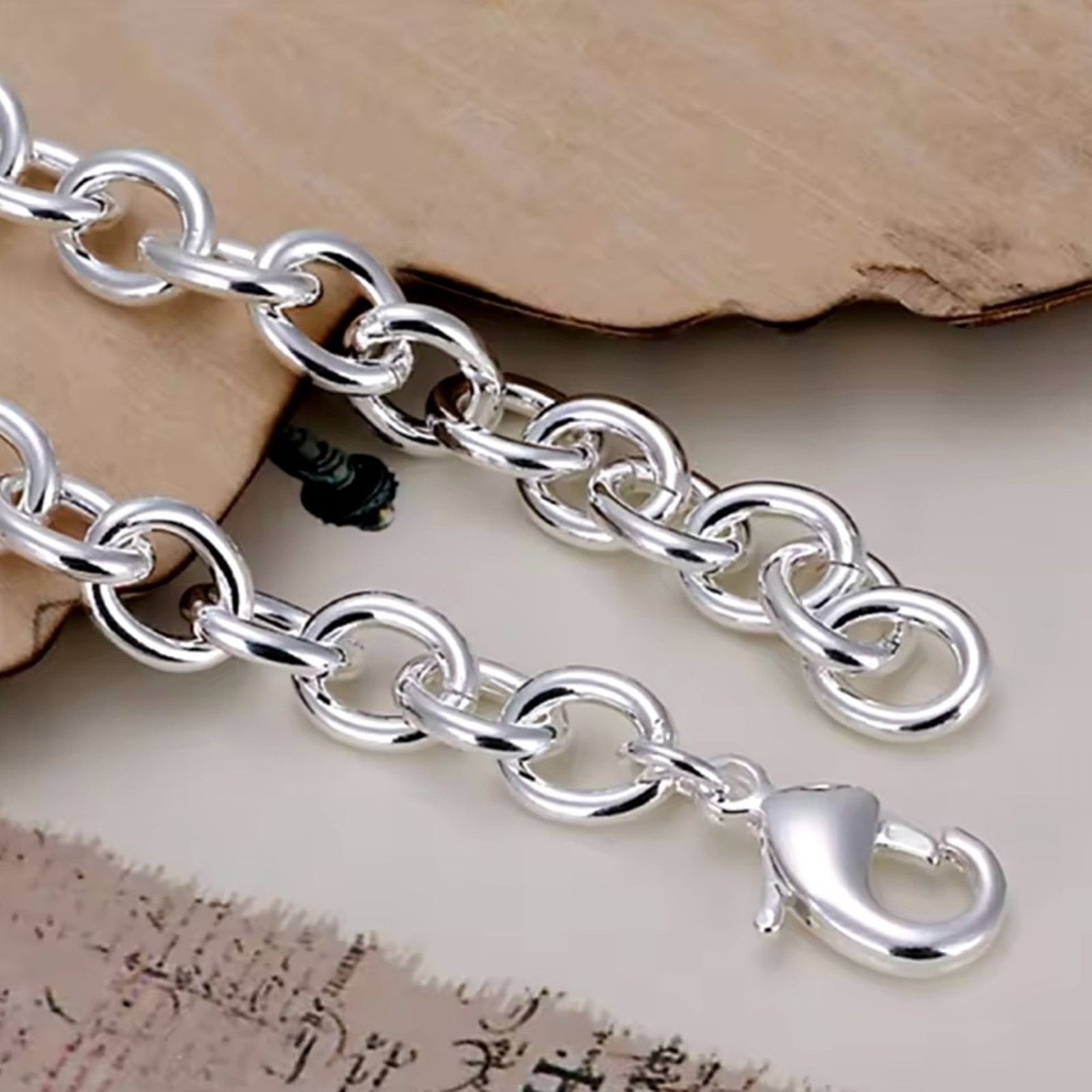 Other Sterling Silver 8-Inch Basic Chain Bracelet Size ONE SIZE - 5 Thumbnail