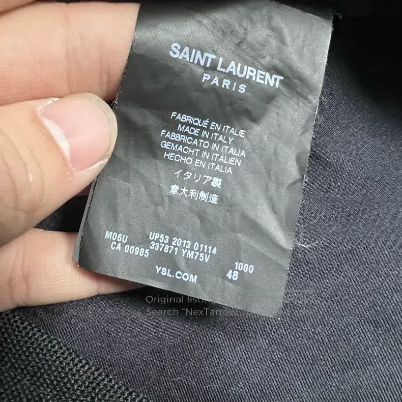 Saint Laurent Paris Saint Laurent Paris Navy Anchor Double-breasted Jacket Size US M / EU 48-50 / 2 - 3 Thumbnail